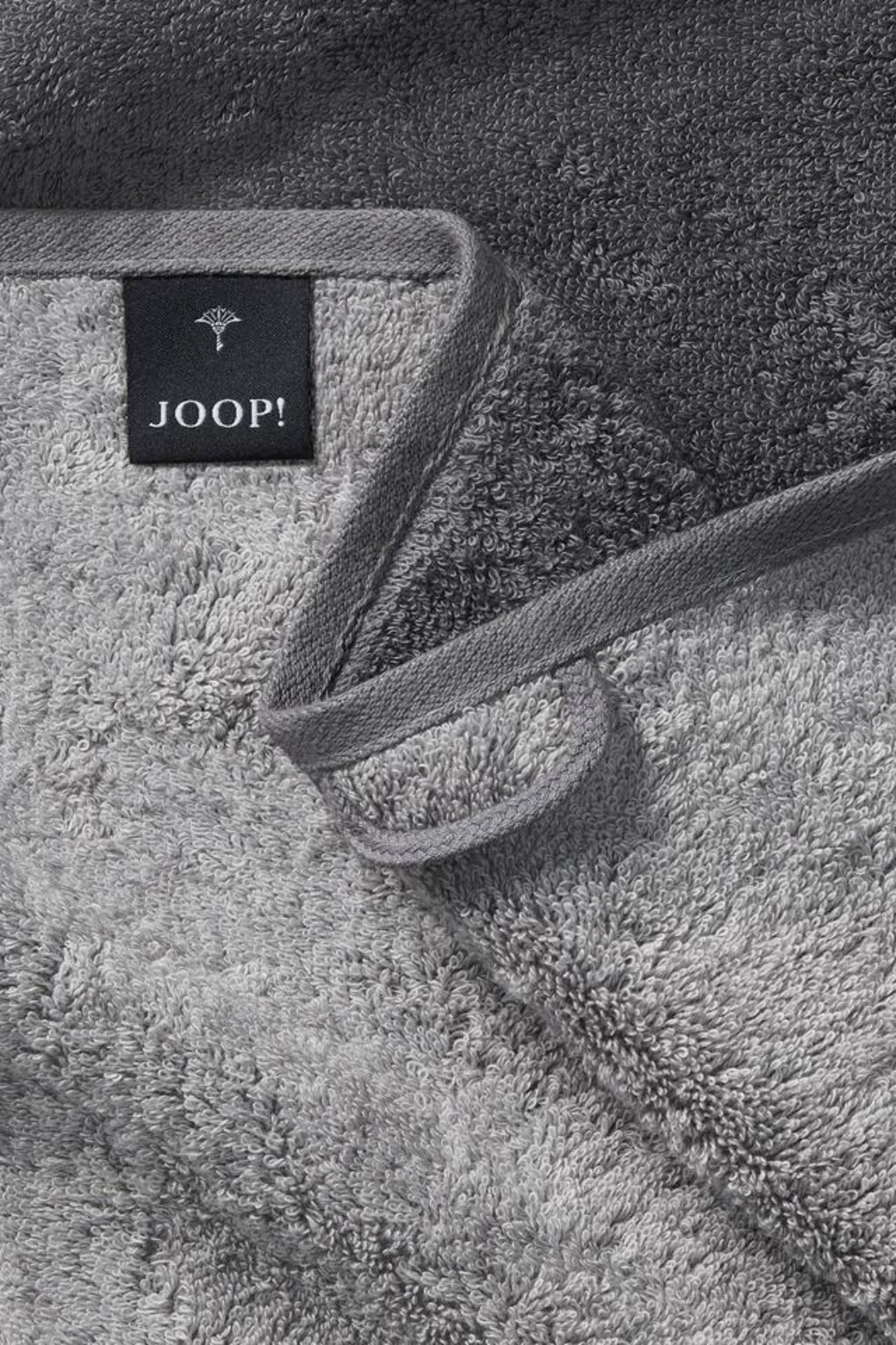 JOOP! Toalla 'Doubleface'  gris / gris oscuro