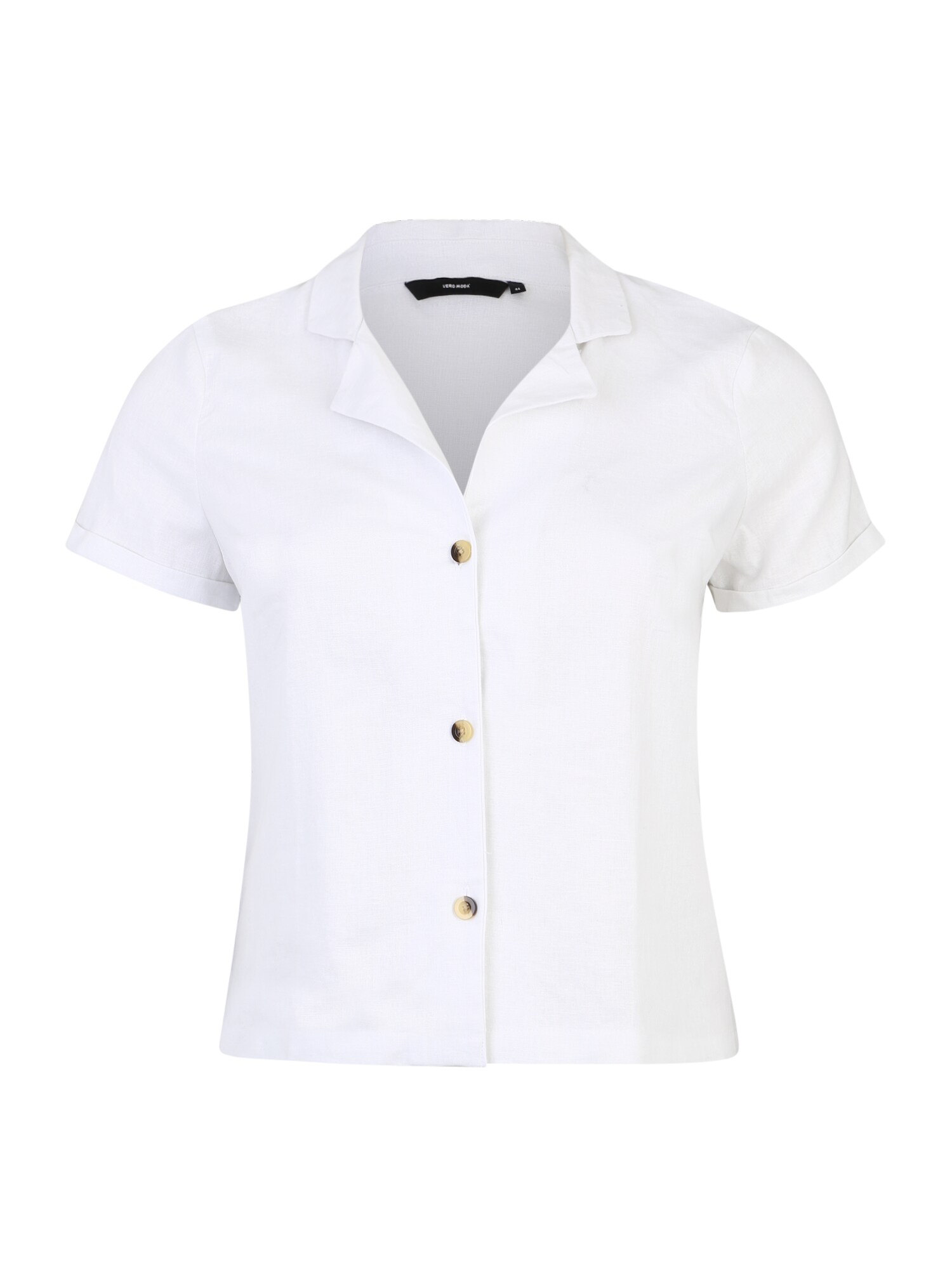 Vero Moda Curve Dames Blouse Wit vero moda curve kopen in de aanbieding
