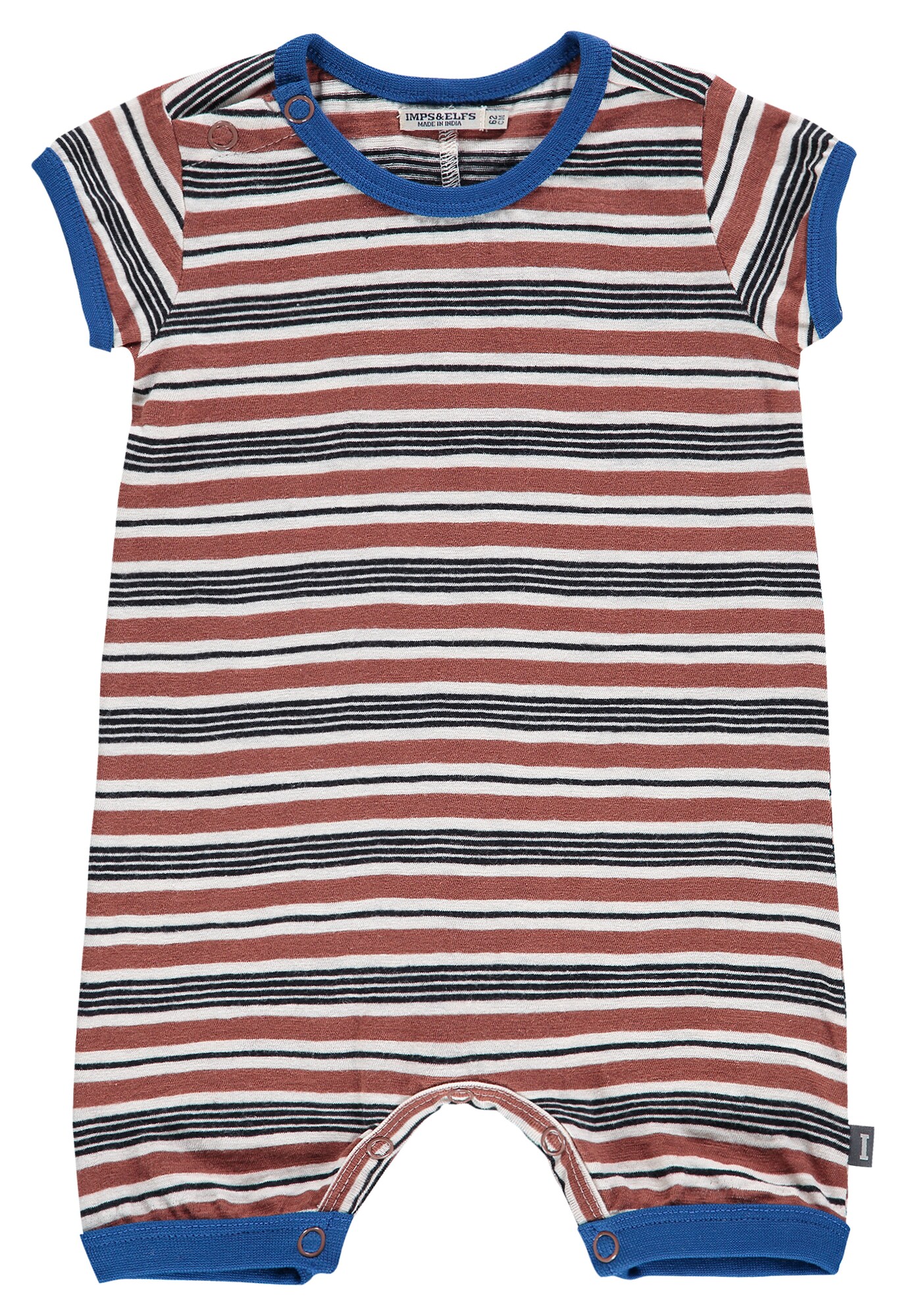 Impselfs Jongens Rompertjebody Blauw Roestbruin Zwart Wit impselfs kopen in de aanbieding
