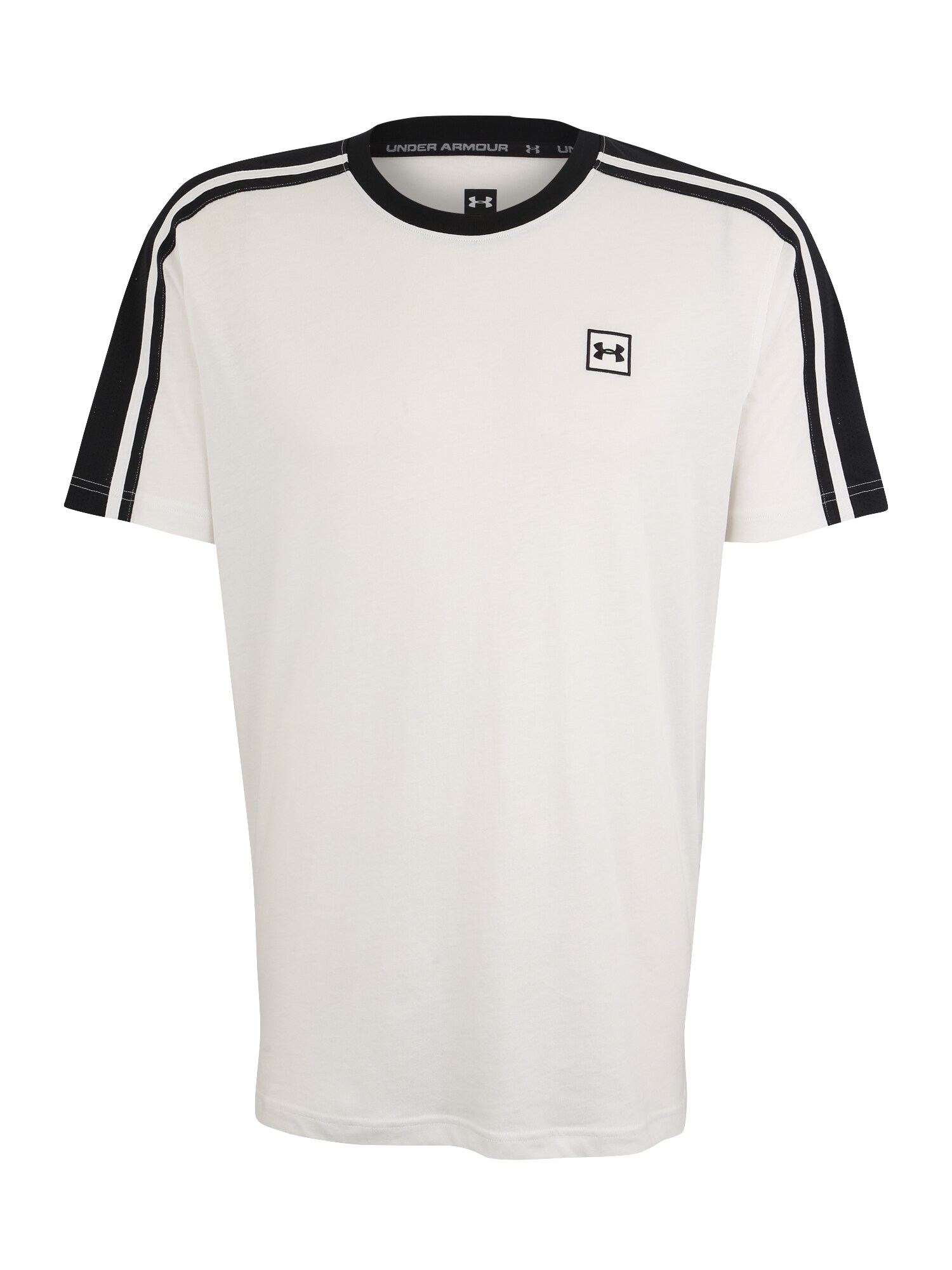 Under Armour Heren Functioneel Shirt Unstoppable Striped Zwart Wit under armour kopen in de aanbieding