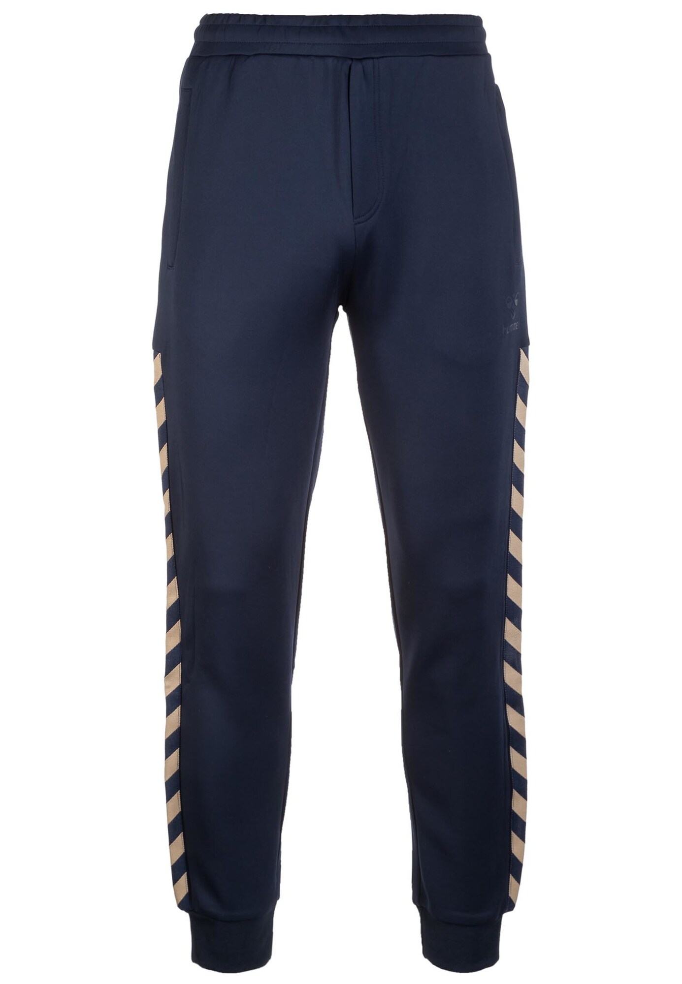 Hummel Heren Sportbroek Eli Beige Nachtblauw hummel kopen in de aanbieding