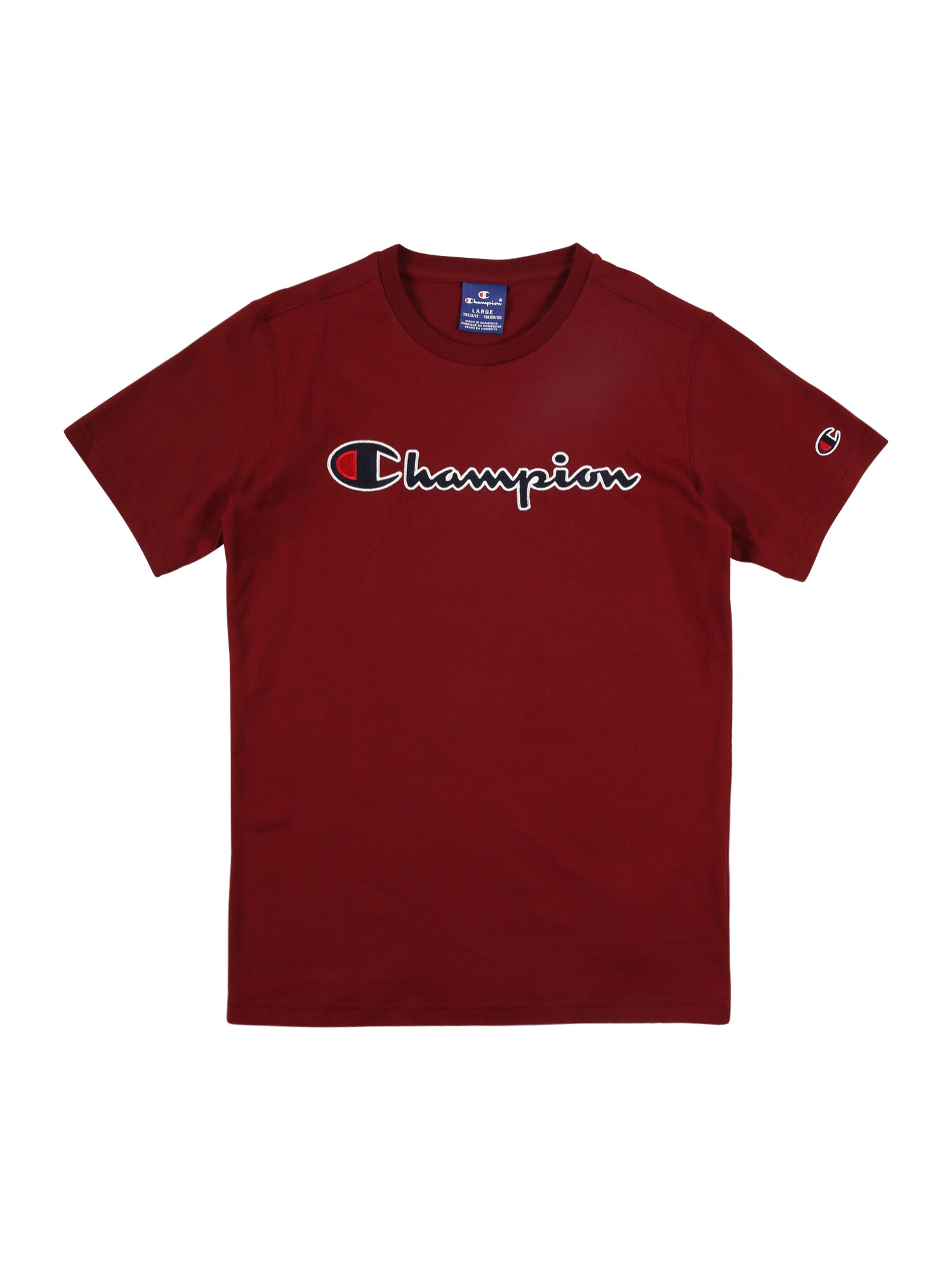 Champion Authentic Athletic Apparel Marškinėliai  vyno raudona spalva