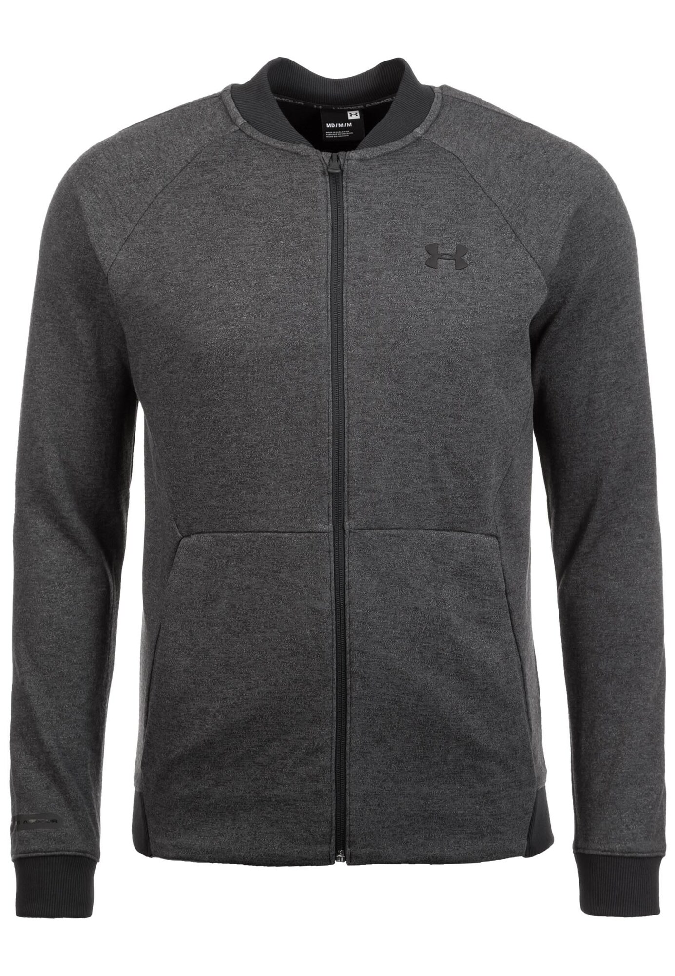 Under Armour Heren Sportjas Unstoppable 2X Knit Donkergrijs Zwart under armour kopen in de aanbieding