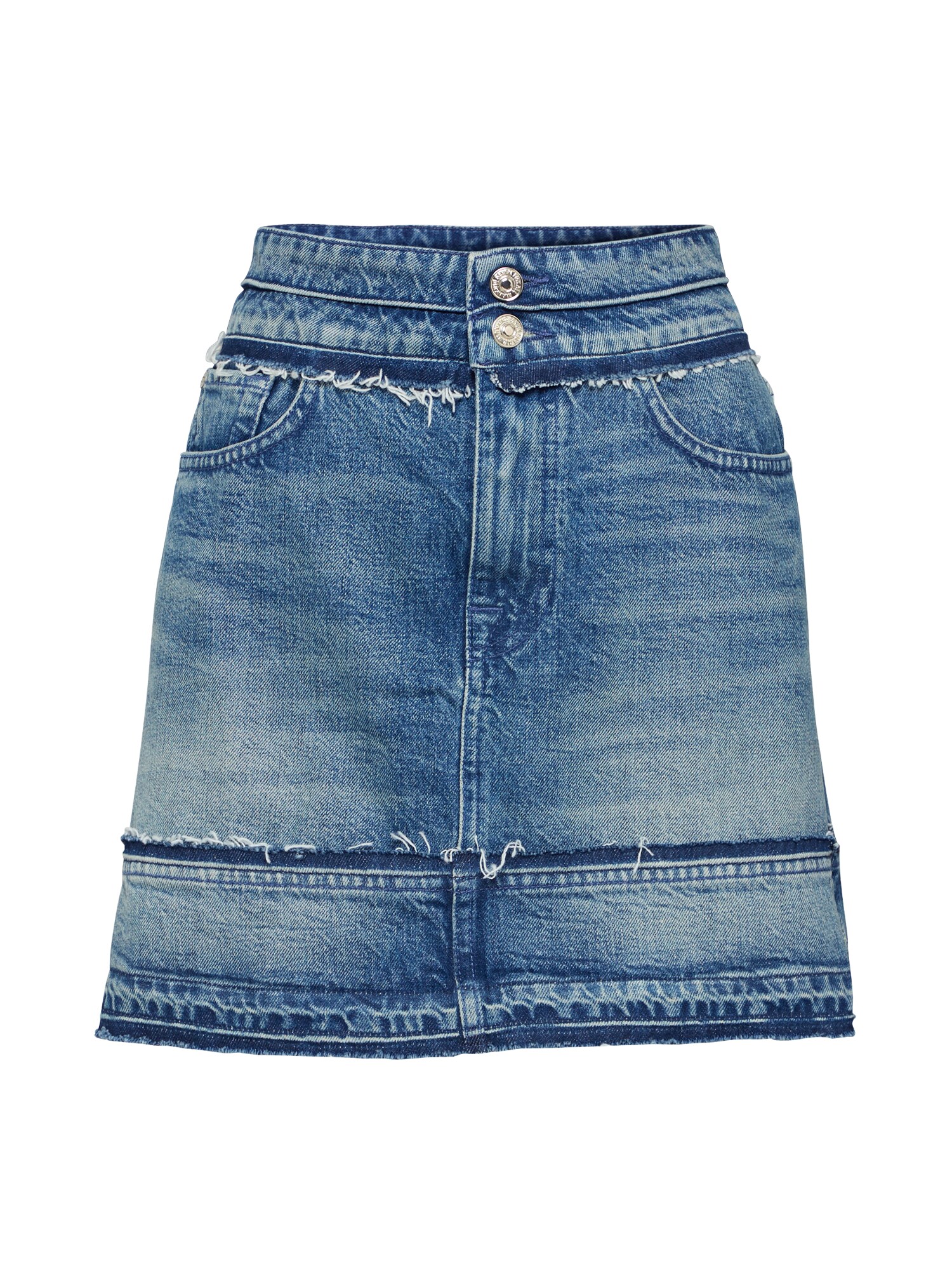 7 for all mankind Sijonas 'A LINE RELEASED UNROLLED'  mėlyna