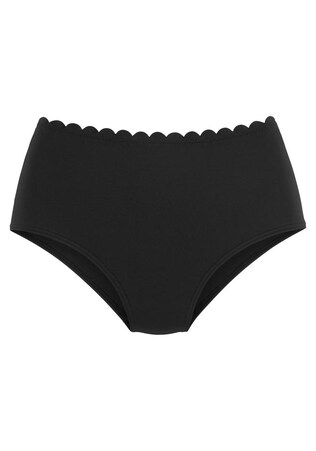 LASCANA, Bikini nadrágok 'Scallop', fekete