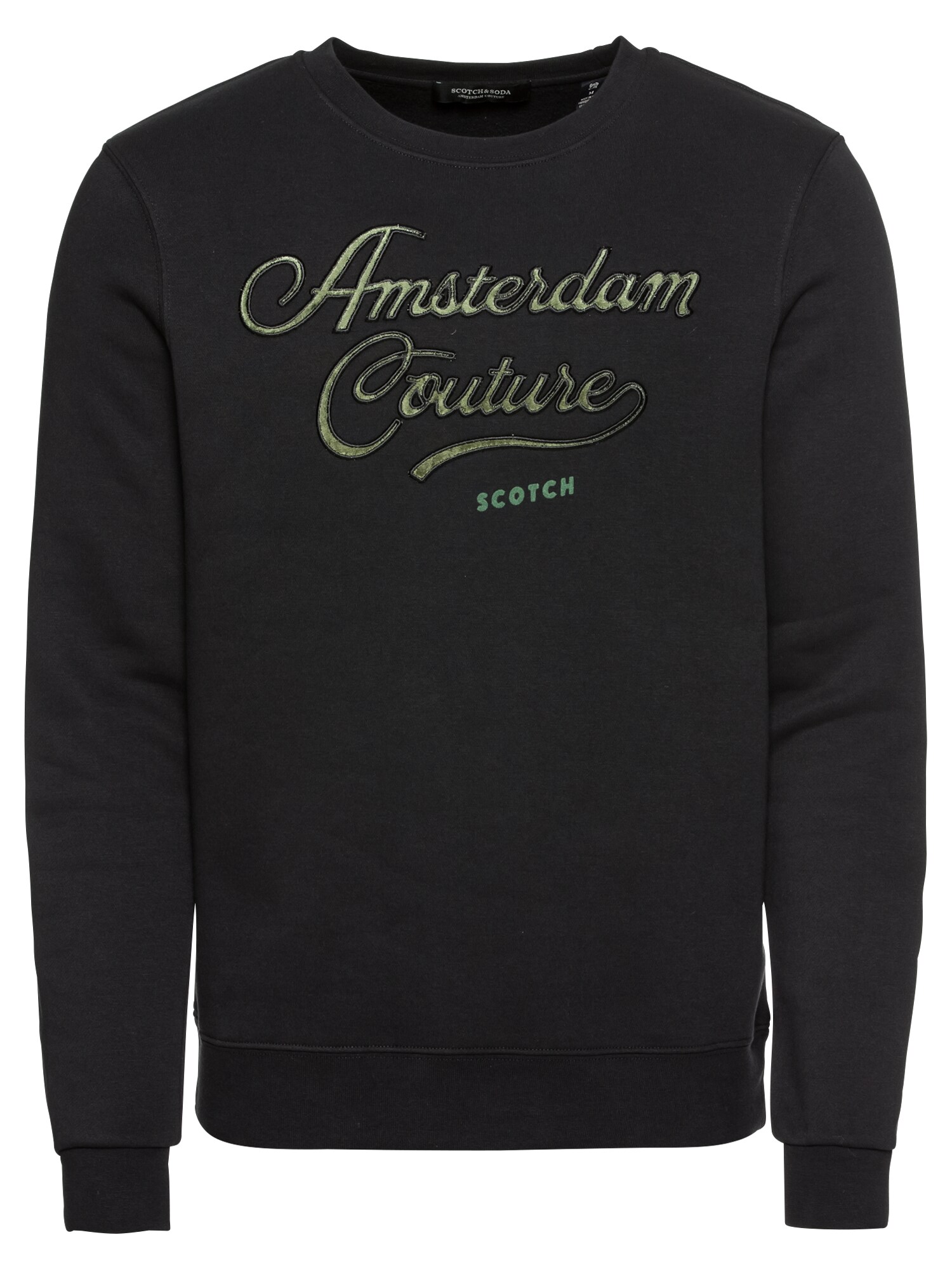 SCOTCH & SODA Sweatshirt Classic sweat with logo chest artwork gelb / schwarz