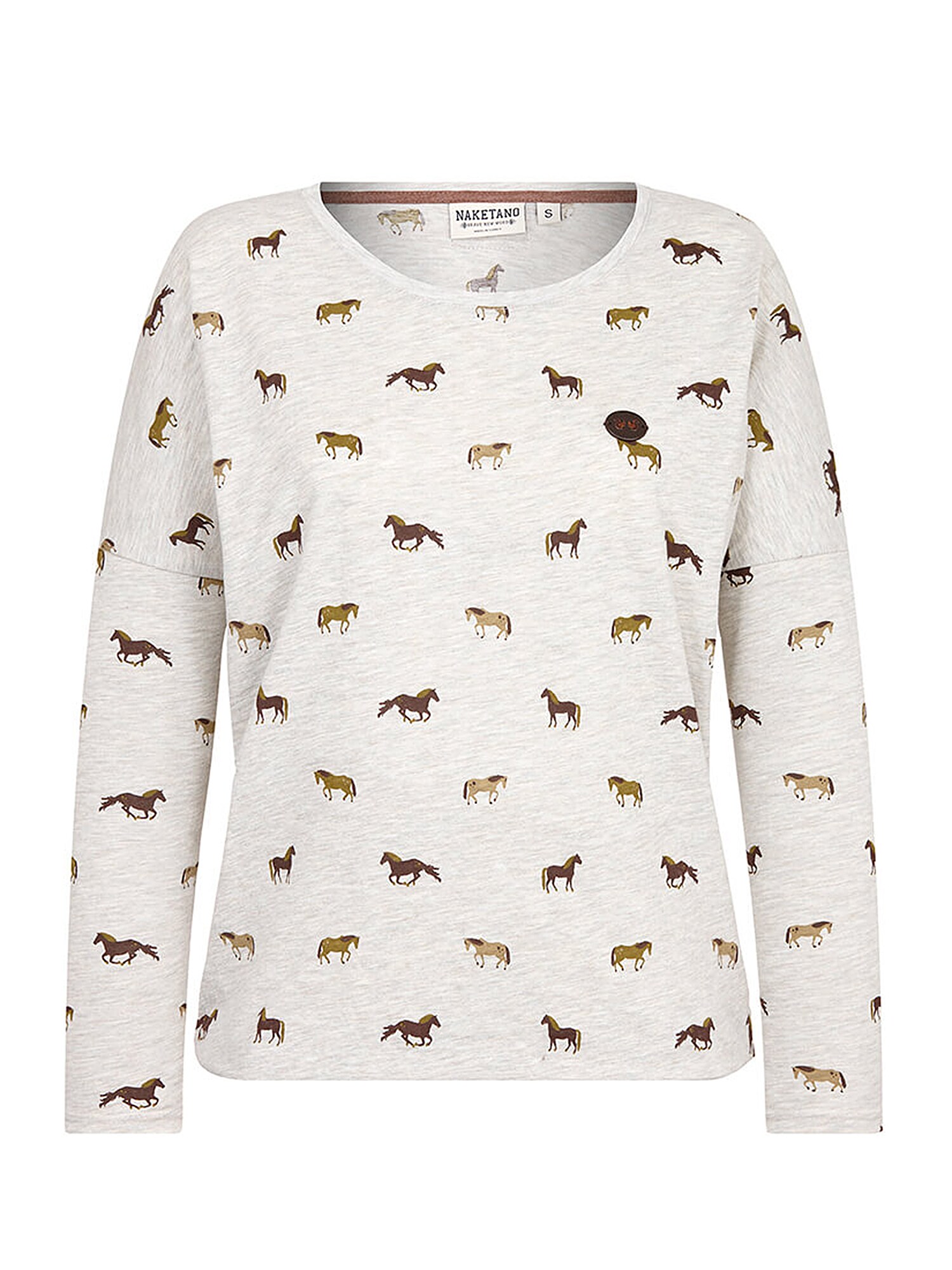 Naketano Dames Shirt Unterhose Badehose Beige Donkerbeige Bruin Offwhite naketano kopen in de aanbieding