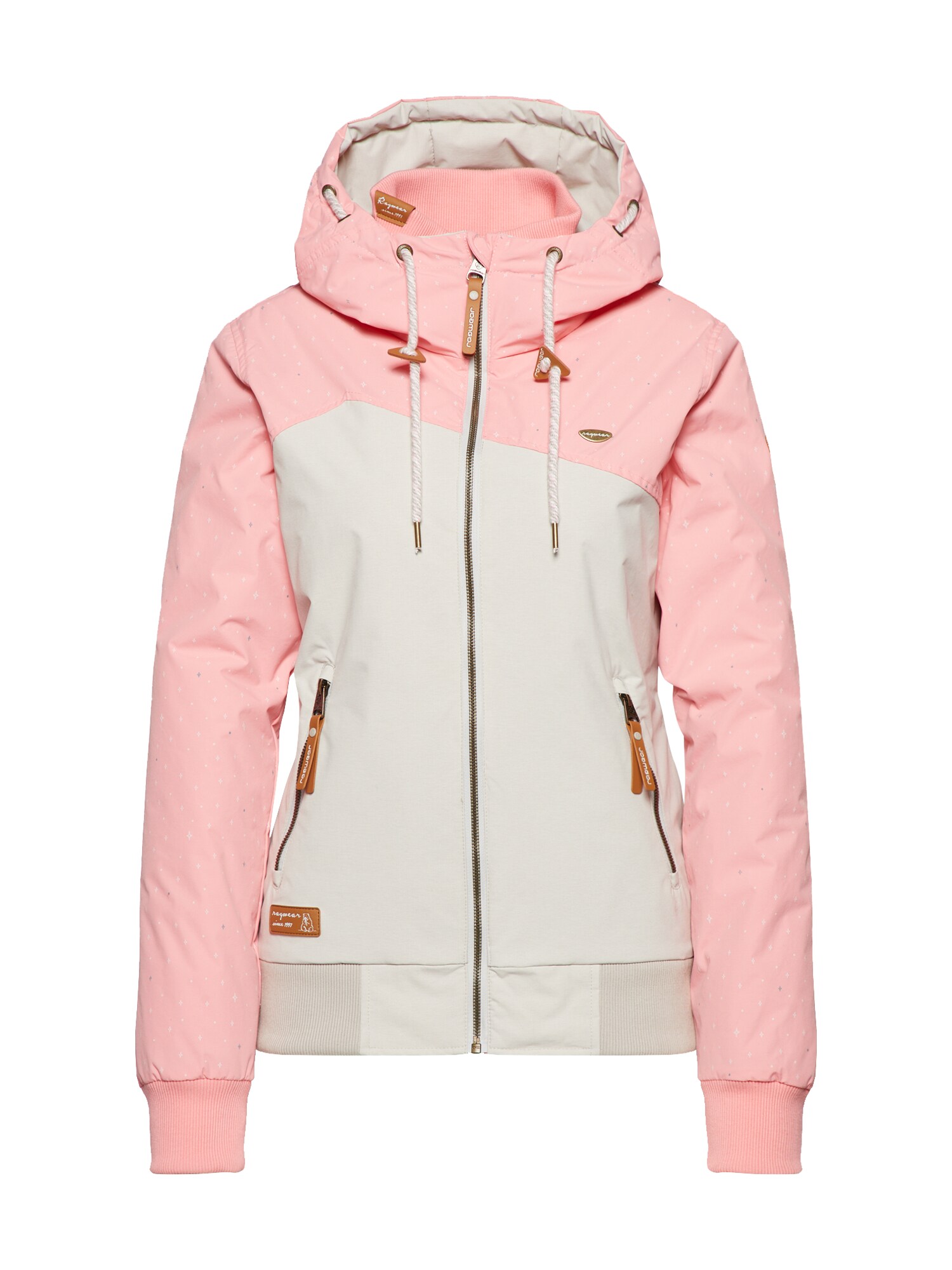 Ragwear Dames Tussenjas Nuggie B Creme Pink ragwear kopen in de aanbieding