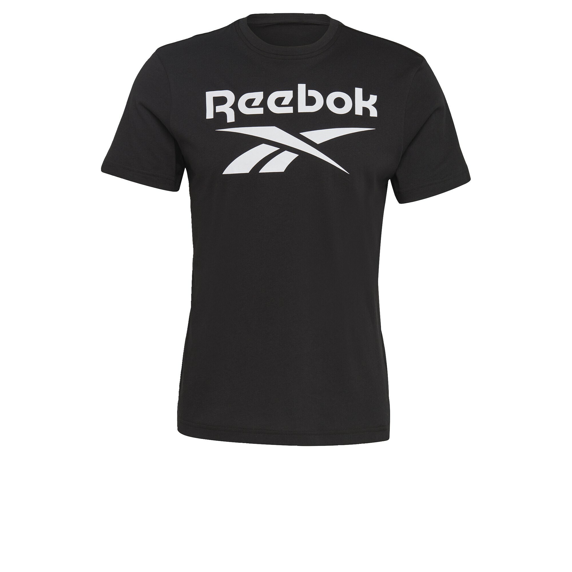 REEBOK Marškinėliai  juoda / balta