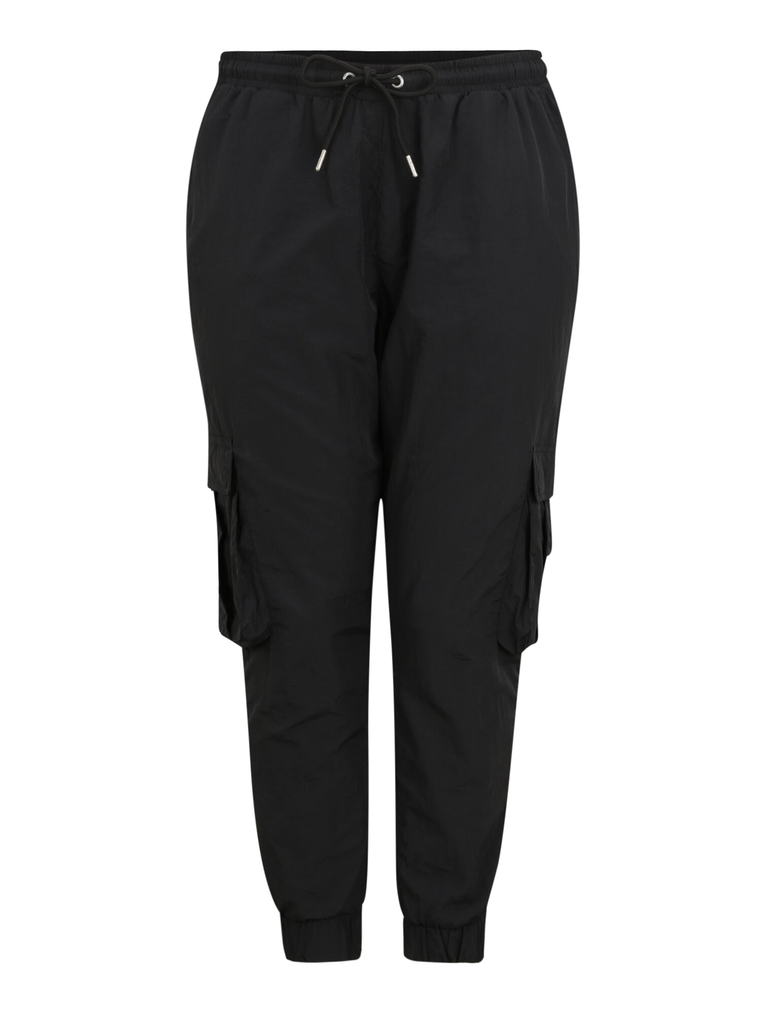 Urban Classics Curvy Laisvo stiliaus kelnės  juoda