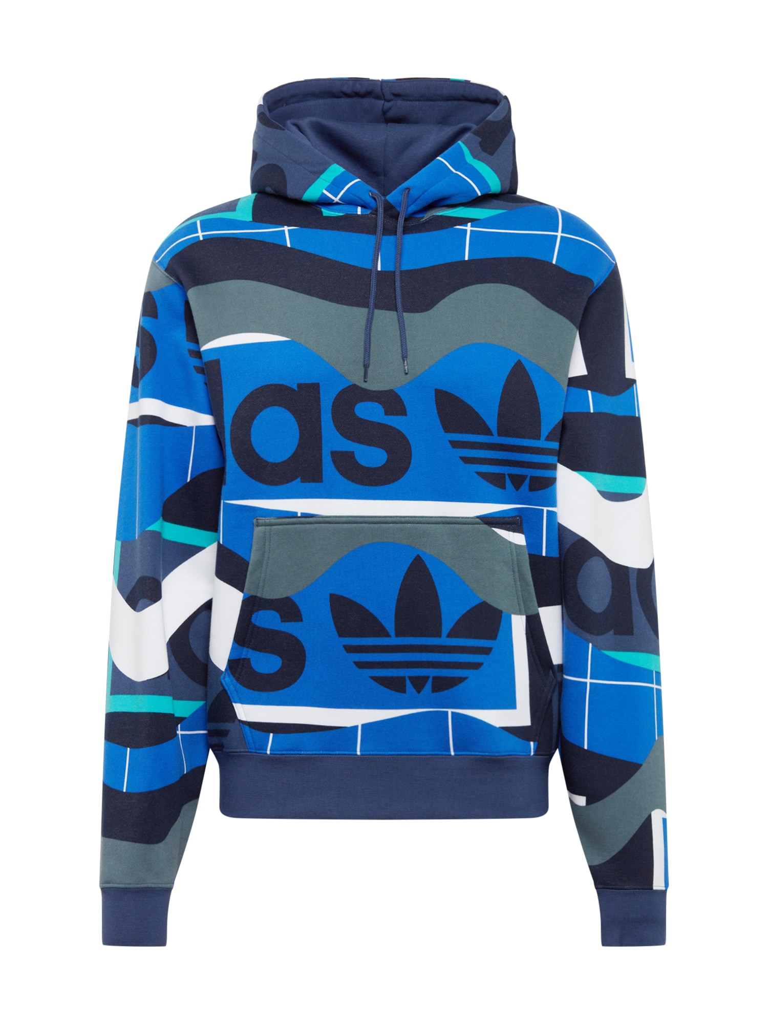 ADIDAS ORIGINALS Sweatshirt ''''CATALOG'''' grau / weiß / nachtblau