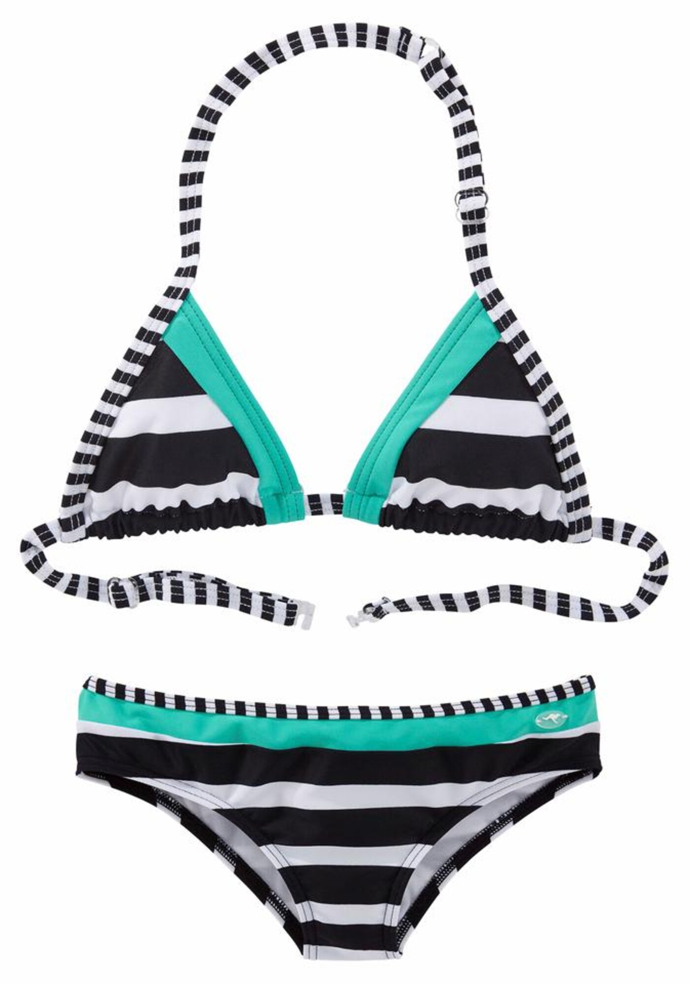 KangaROOS Bikiny  neónovo modrá / zmiešané farby / čierna / biela