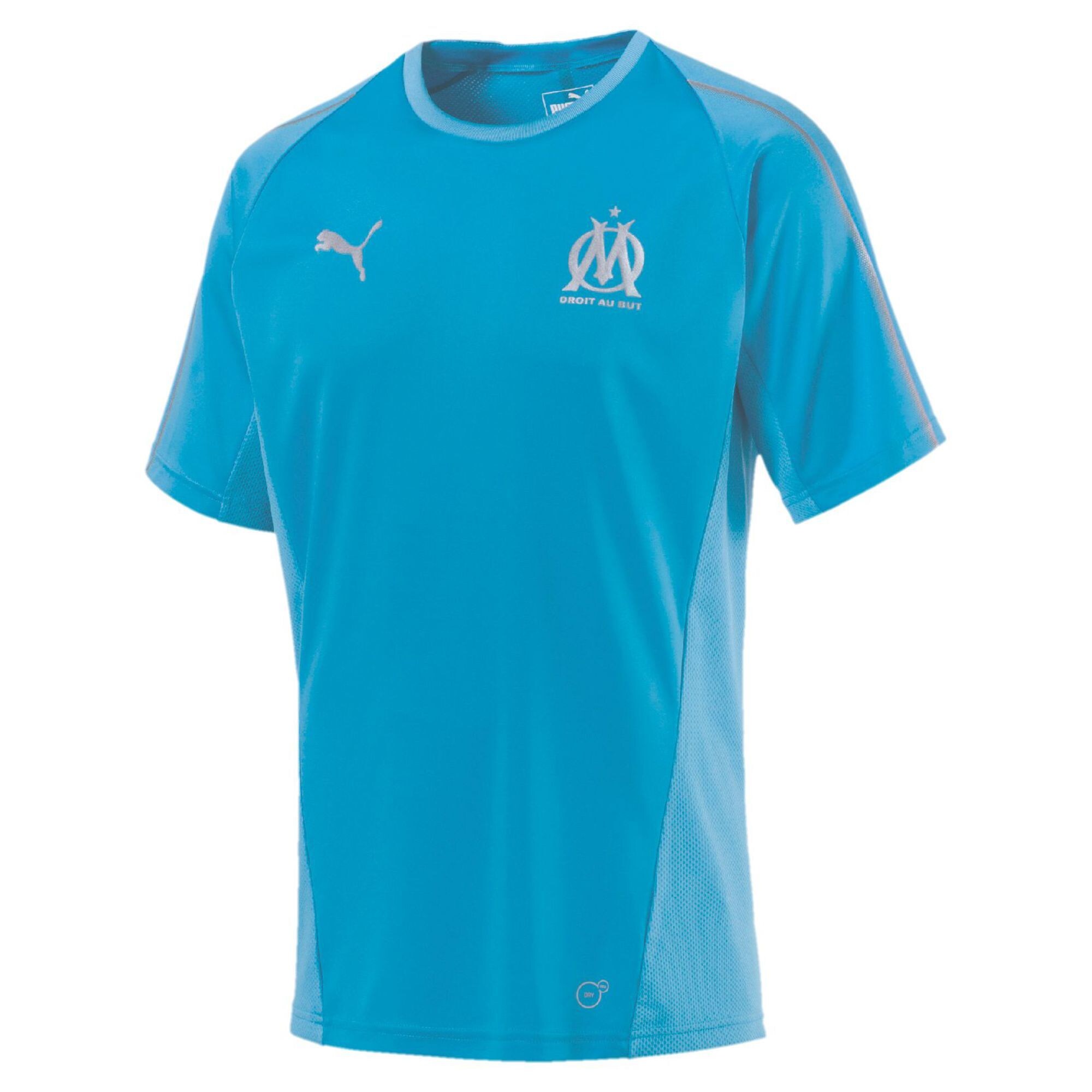 Puma Heren Functioneel Shirt Olympique De Marseille Lichtblauw Wit puma kopen in de aanbieding