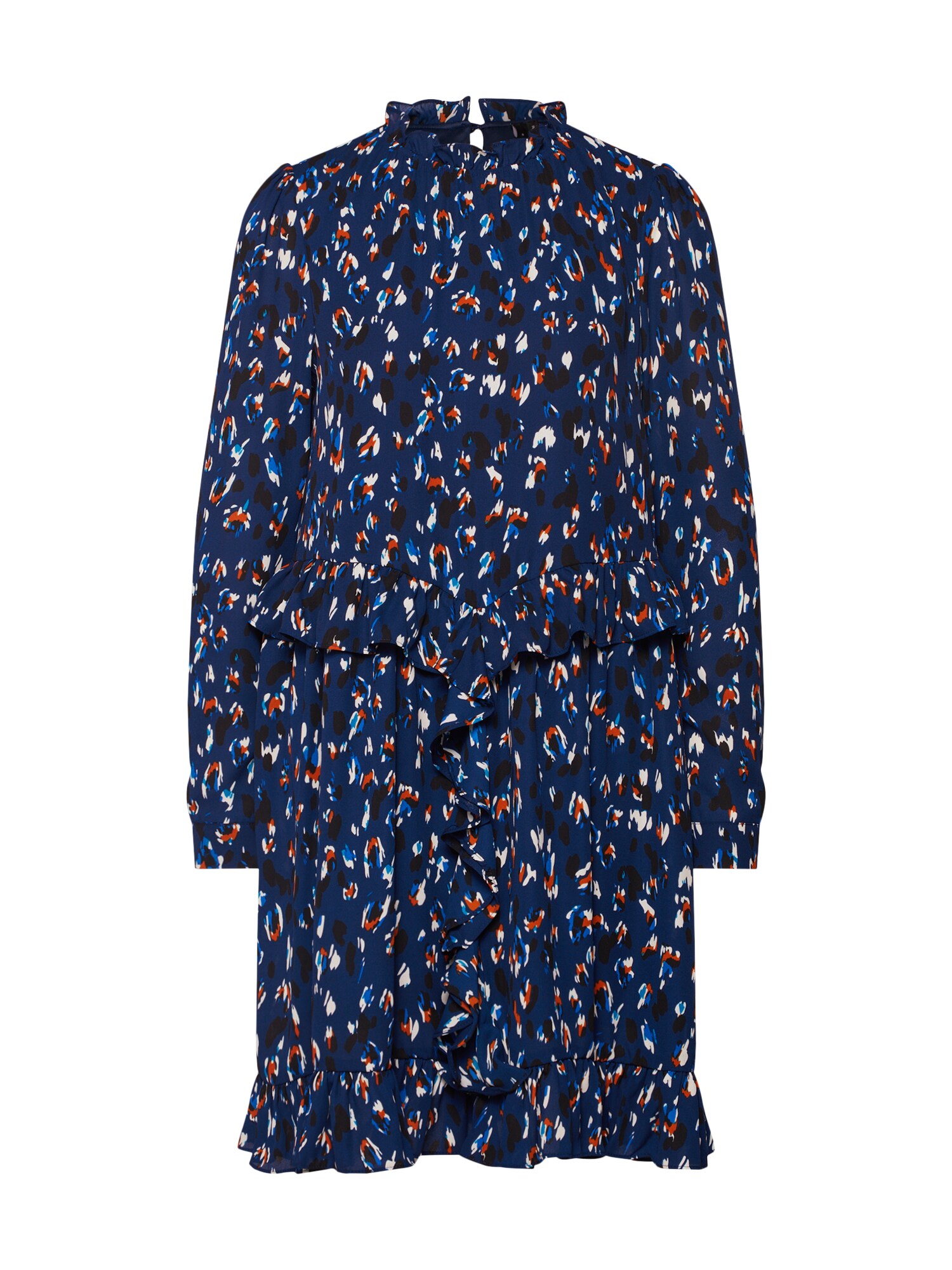 Vero Moda Dames Jurk Sabby Zigga Marine Wit vero moda kopen in de aanbieding