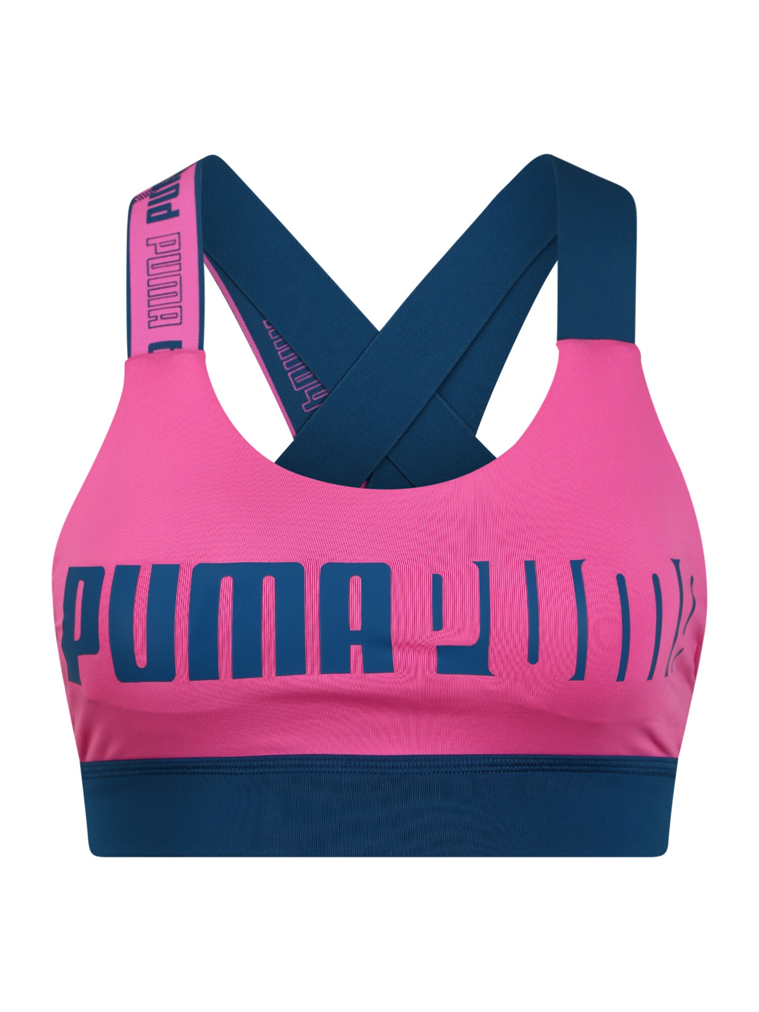 PUMA Sportinė liemenėlė 'Impact Feel it'  rožinė / benzino spalva