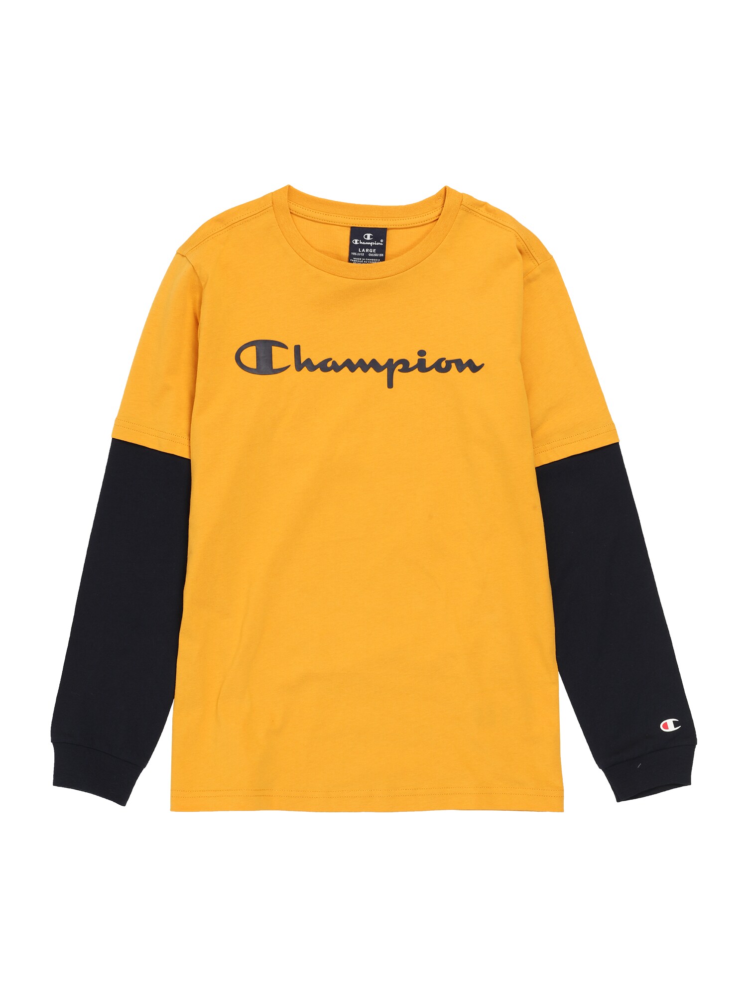Champion Authentic Athletic Apparel Marškinėliai  rusvai oranžinė / juoda