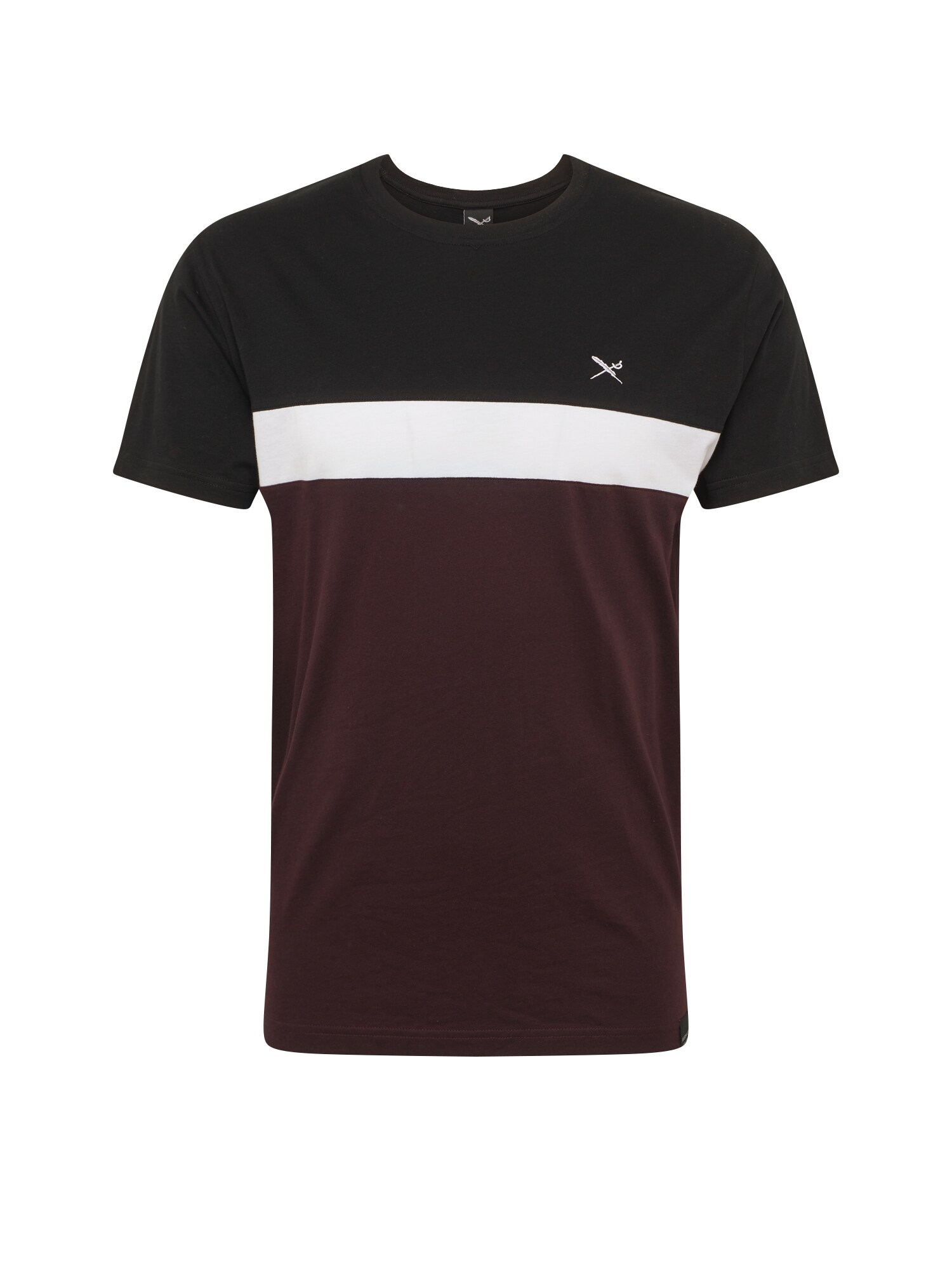 Iriedaily Póló 'Court'  borvörös / fekete / fehér akciós termékkép 1