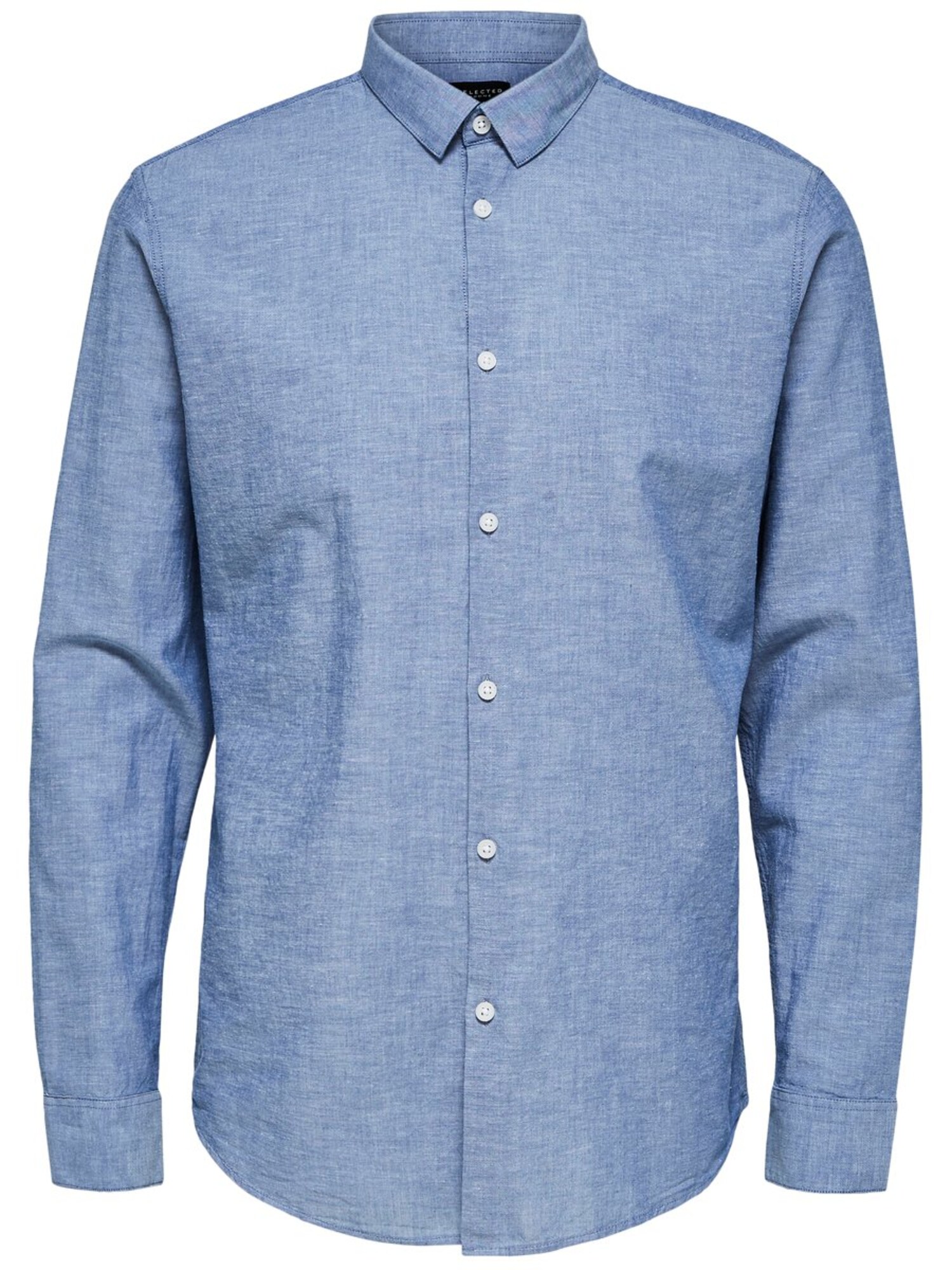 Selected Homme Heren Overhemd Blauw Denim selected homme kopen in de aanbieding