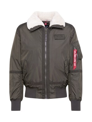 ALPHA INDUSTRIES Chaqueta de invierno 'B15-3 TT'  caqui / rojo / blanco lana