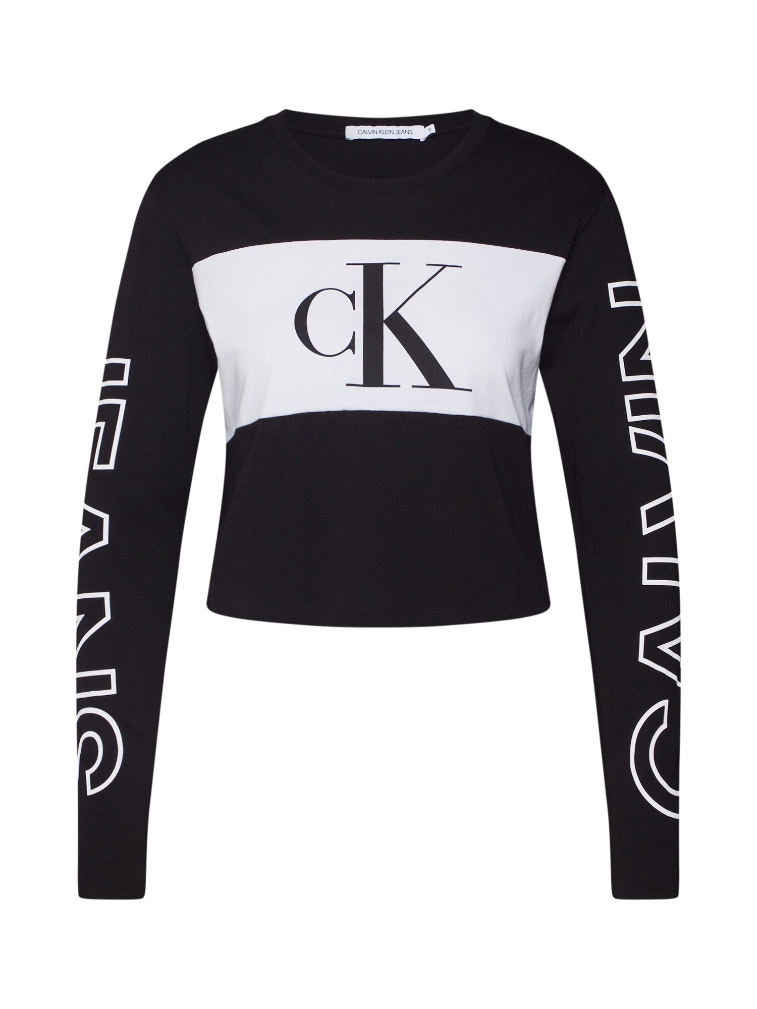 Calvin Klein Jeans Marškinėliai 'BLOCKING STATEMENT'  juoda