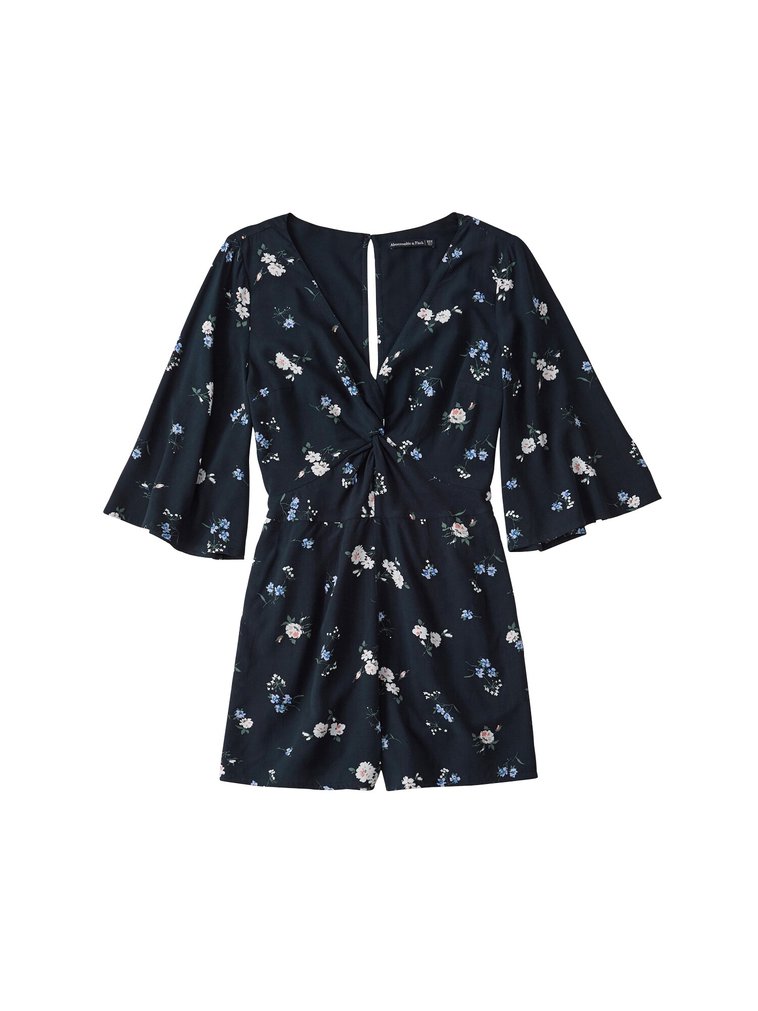 Abercrombie Fitch Dames Jumpsuit Sb19 Twist Front Romper Navy abercrombie fitch kopen in de aanbieding
