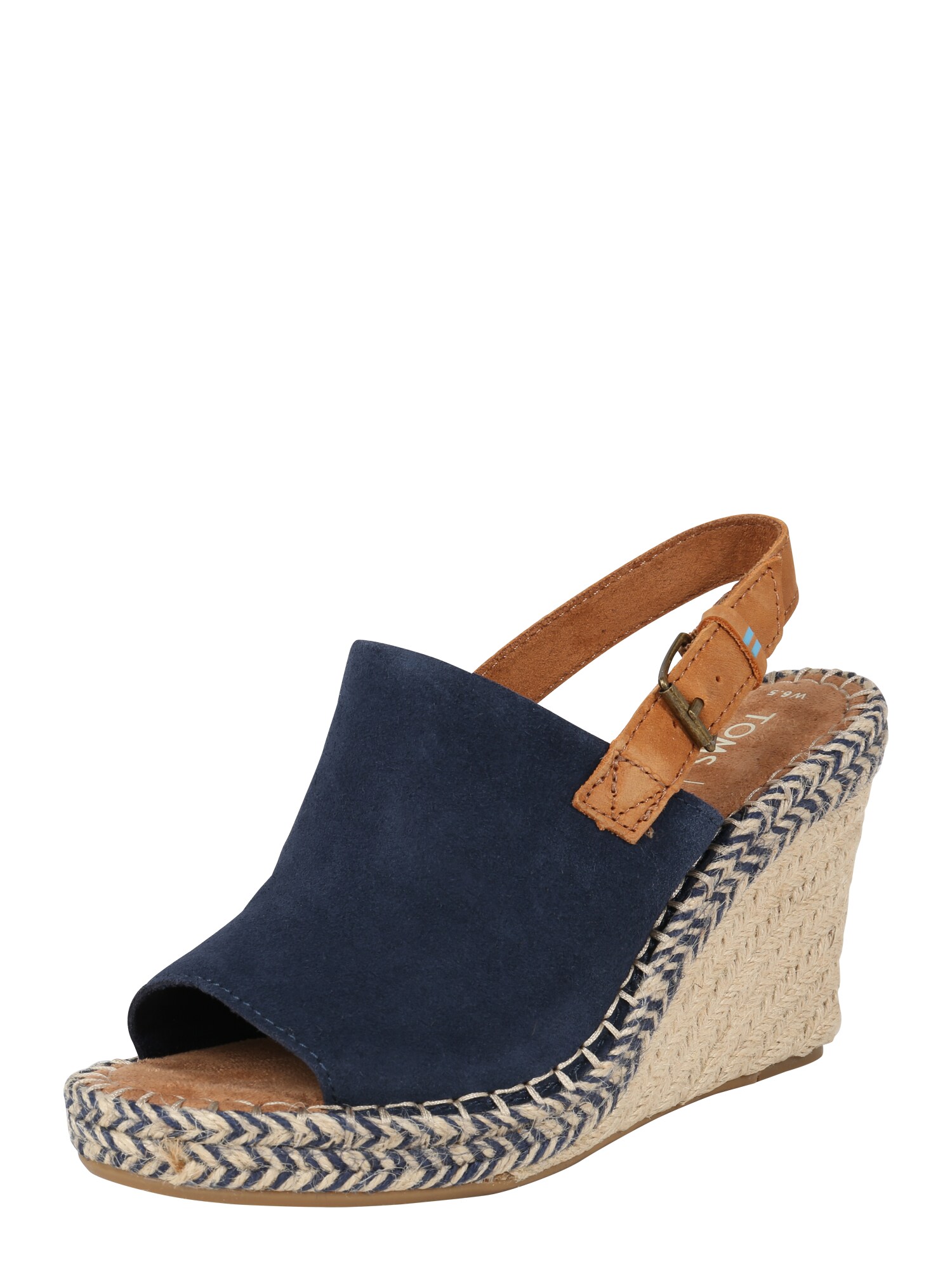 Toms Dames Sandalen Met Riem Monica Beige Navy toms kopen in de aanbieding