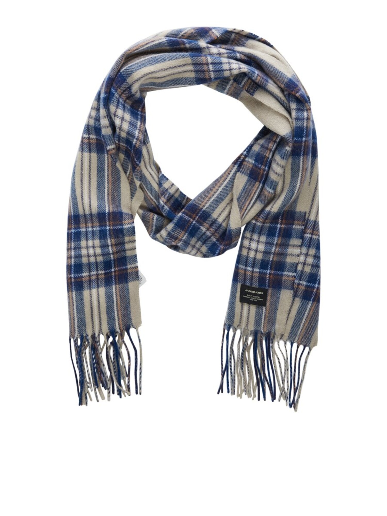 Jack And Jones Heren Sjaal Beige Blauw jack and jones kopen in de aanbieding