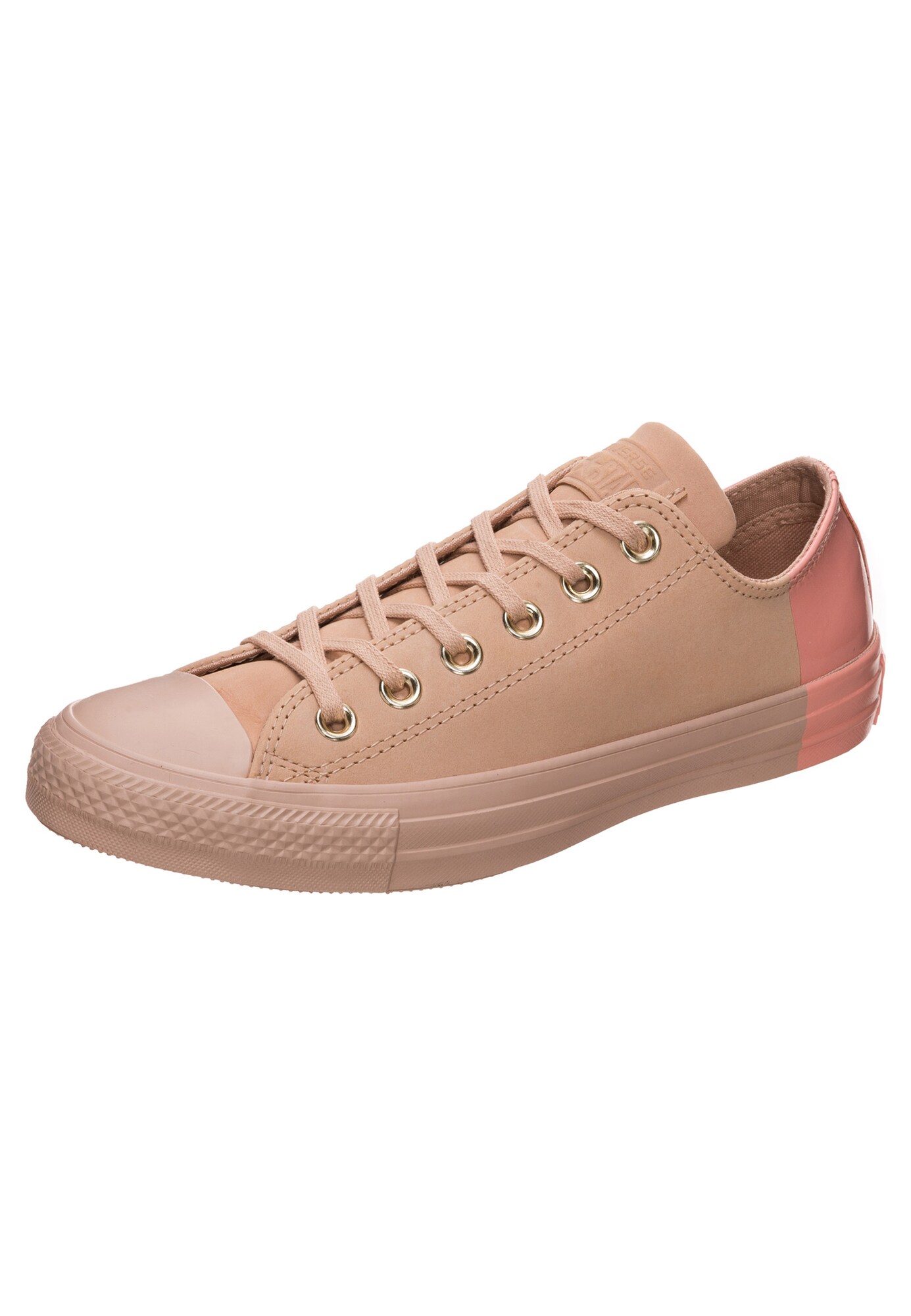 Converse Dames Sneakers Laag Chuck Taylor All Star Ox Lichtbeige Koraal converse kopen in de aanbieding