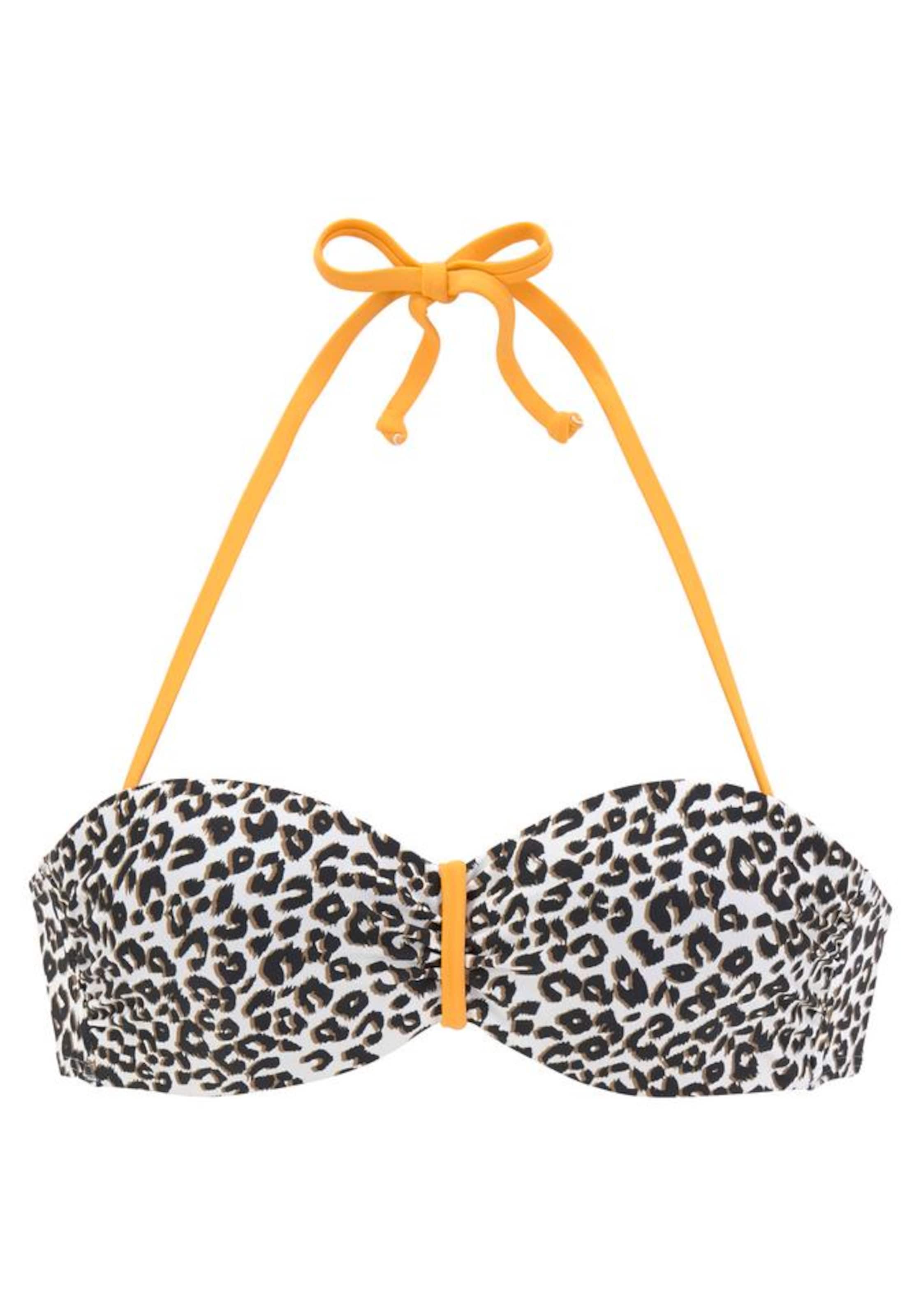 BUFFALO Bikini gornji dio 'Kitty'  bež / smeđa / žuta