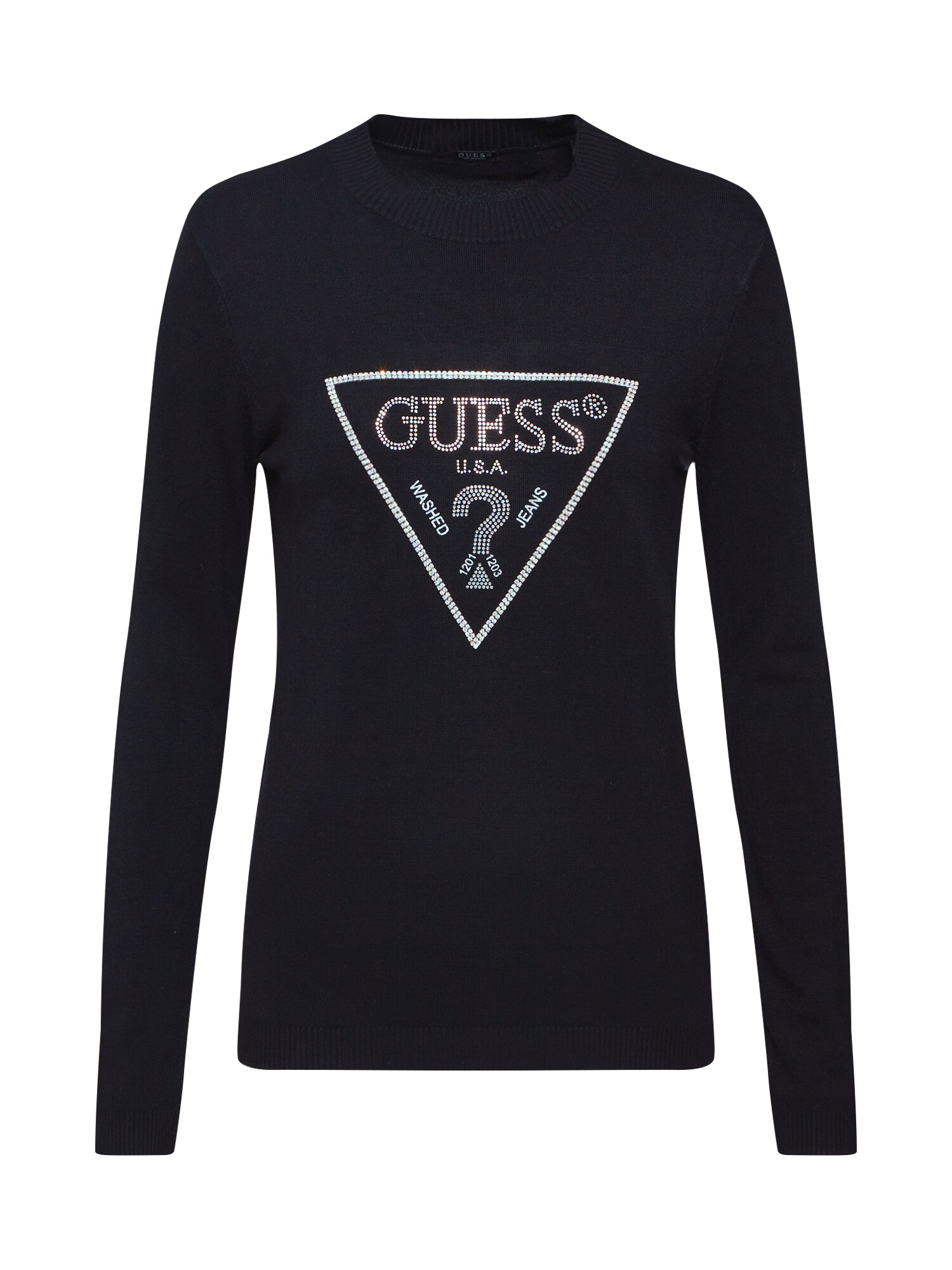 GUESS Megztinis 'NAOMI'  juoda / sidabrinė