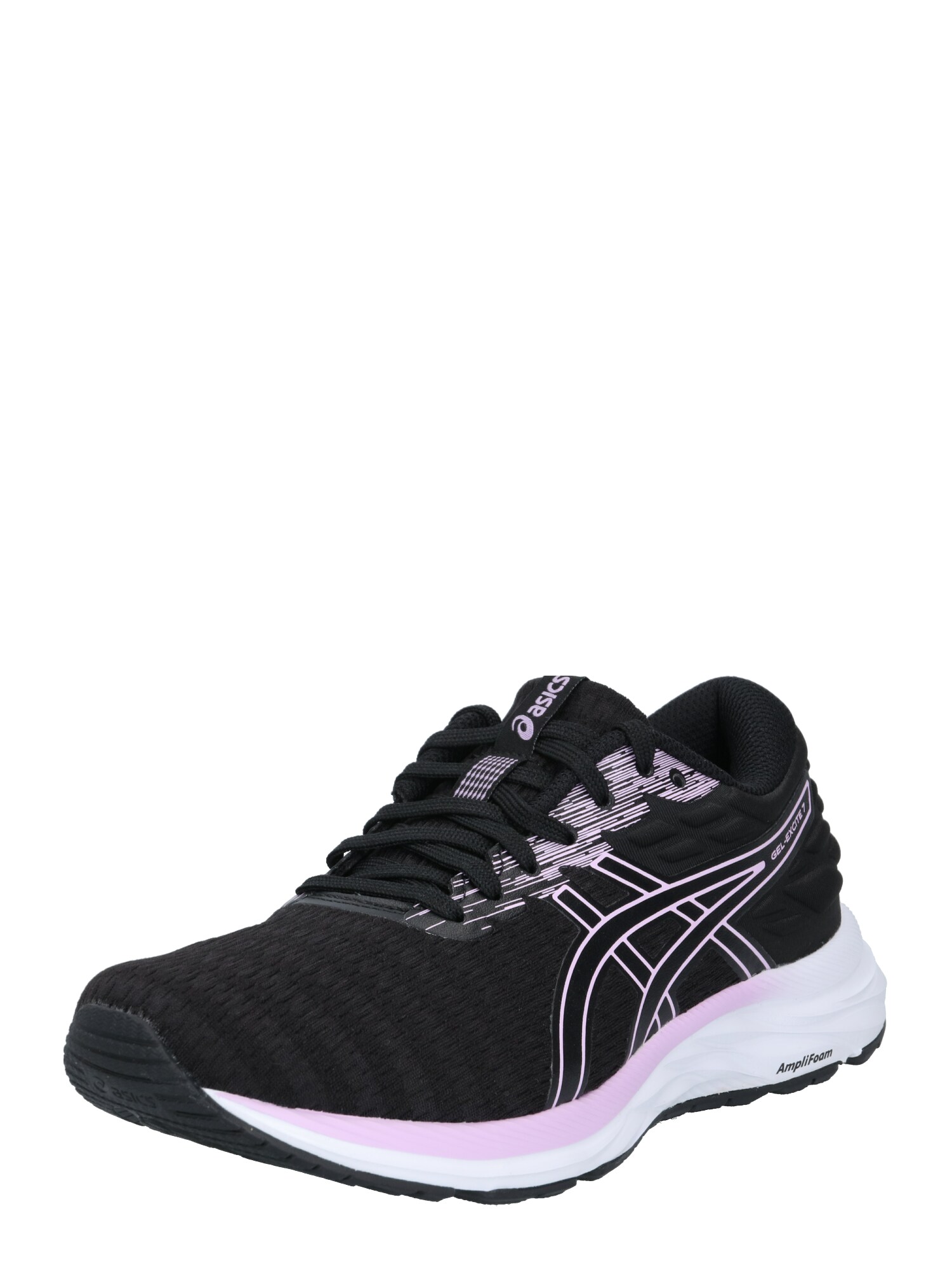 ASICS Sportiniai batai 'Gel-Excite 7 Twist'  juoda / balta / purpurinė