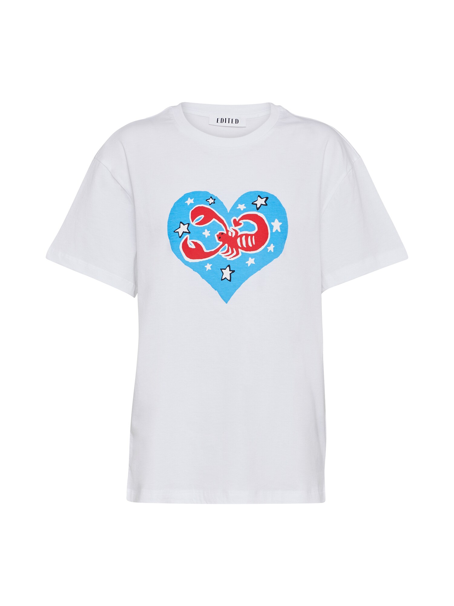 Edited Dames Shirt Tara Blauw Rood Wit edited kopen in de aanbieding