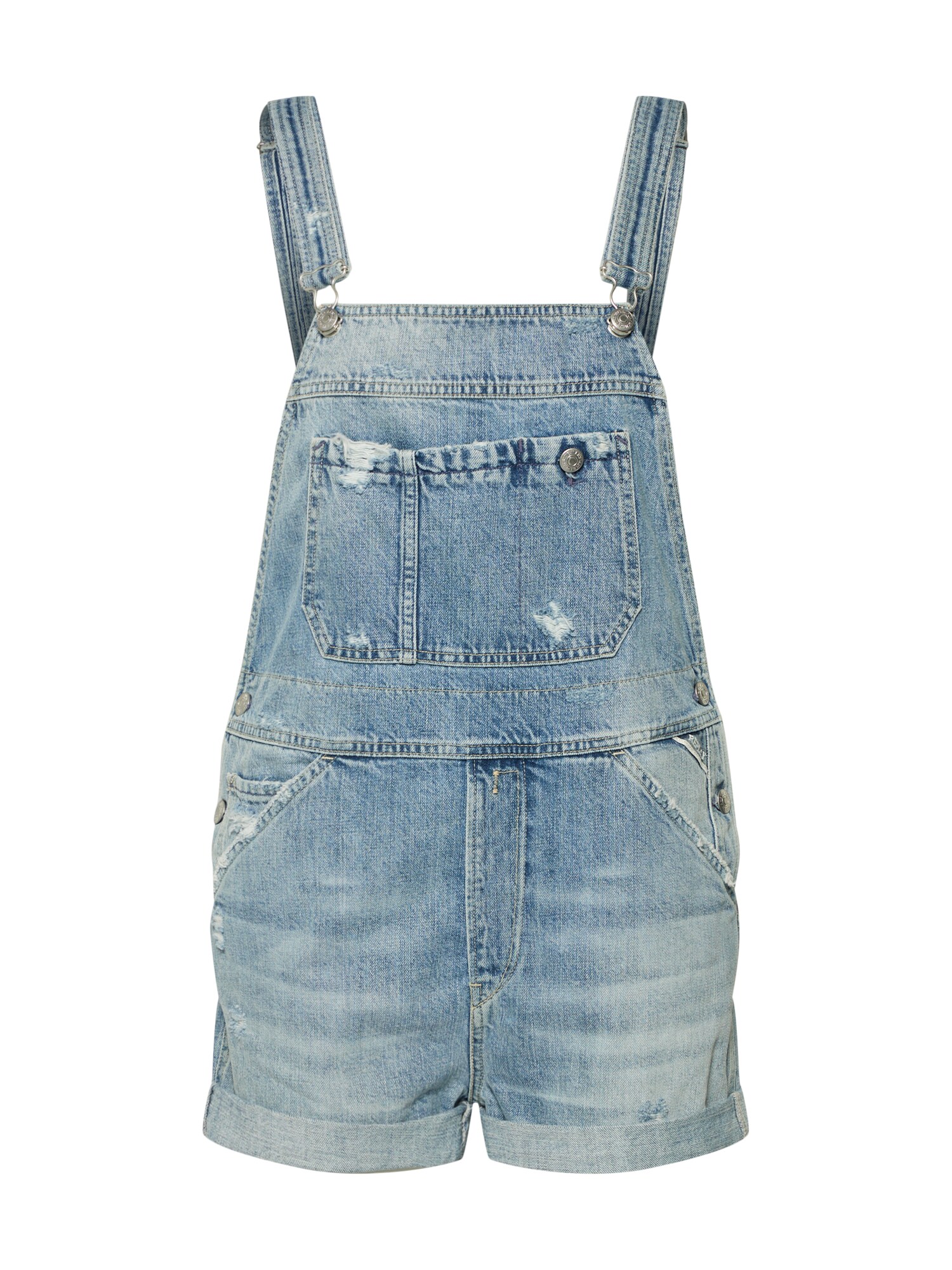 Replay Dames Tuinbroek Jeans Salopette Blauw Denim replay kopen in de aanbieding