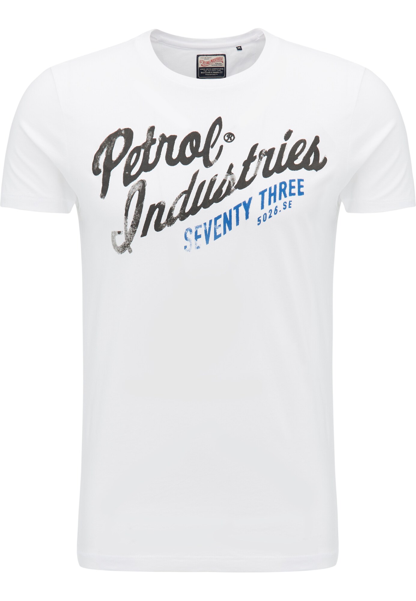 Petrol Industries Heren Shirt Blauw Antraciet Wit petrol industries kopen in de aanbieding