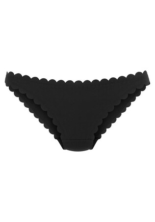 LASCANA, Bikini nadrágok 'Scallop', fekete