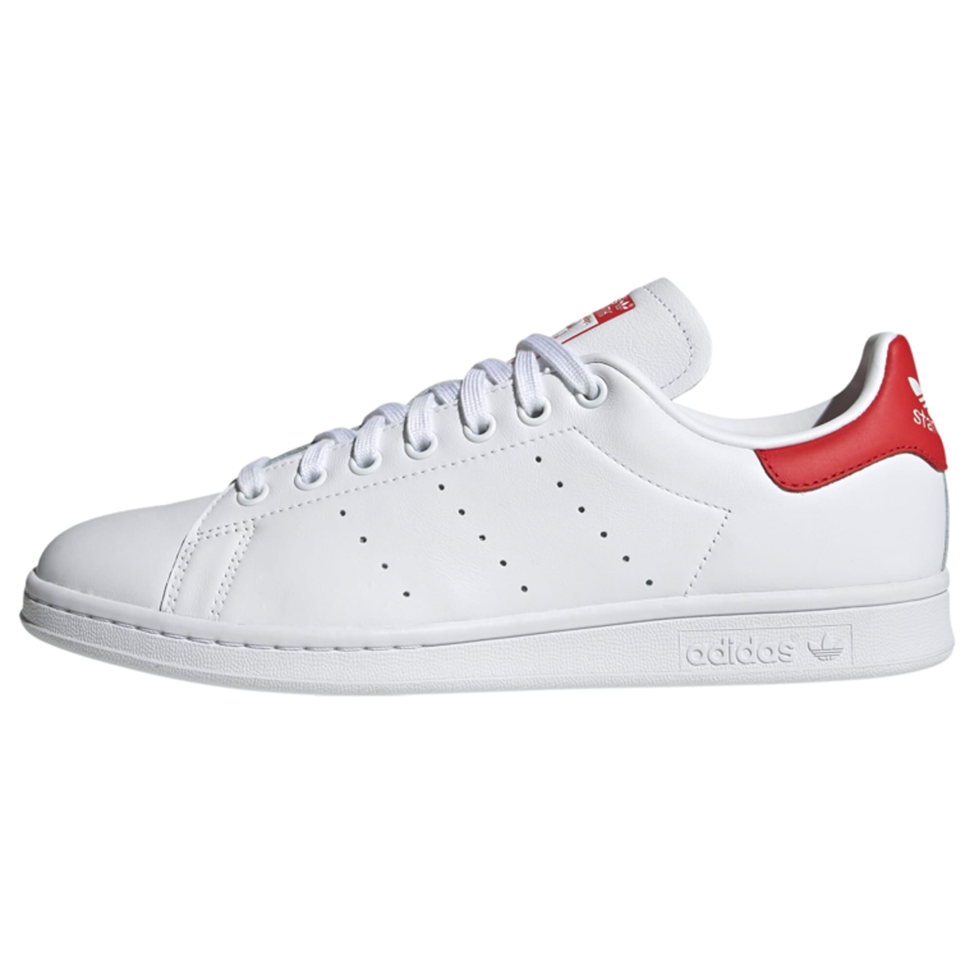 ADIDAS ORIGINALS Sportbačiai be auliuko 'Stan Smith'  balta / raudona