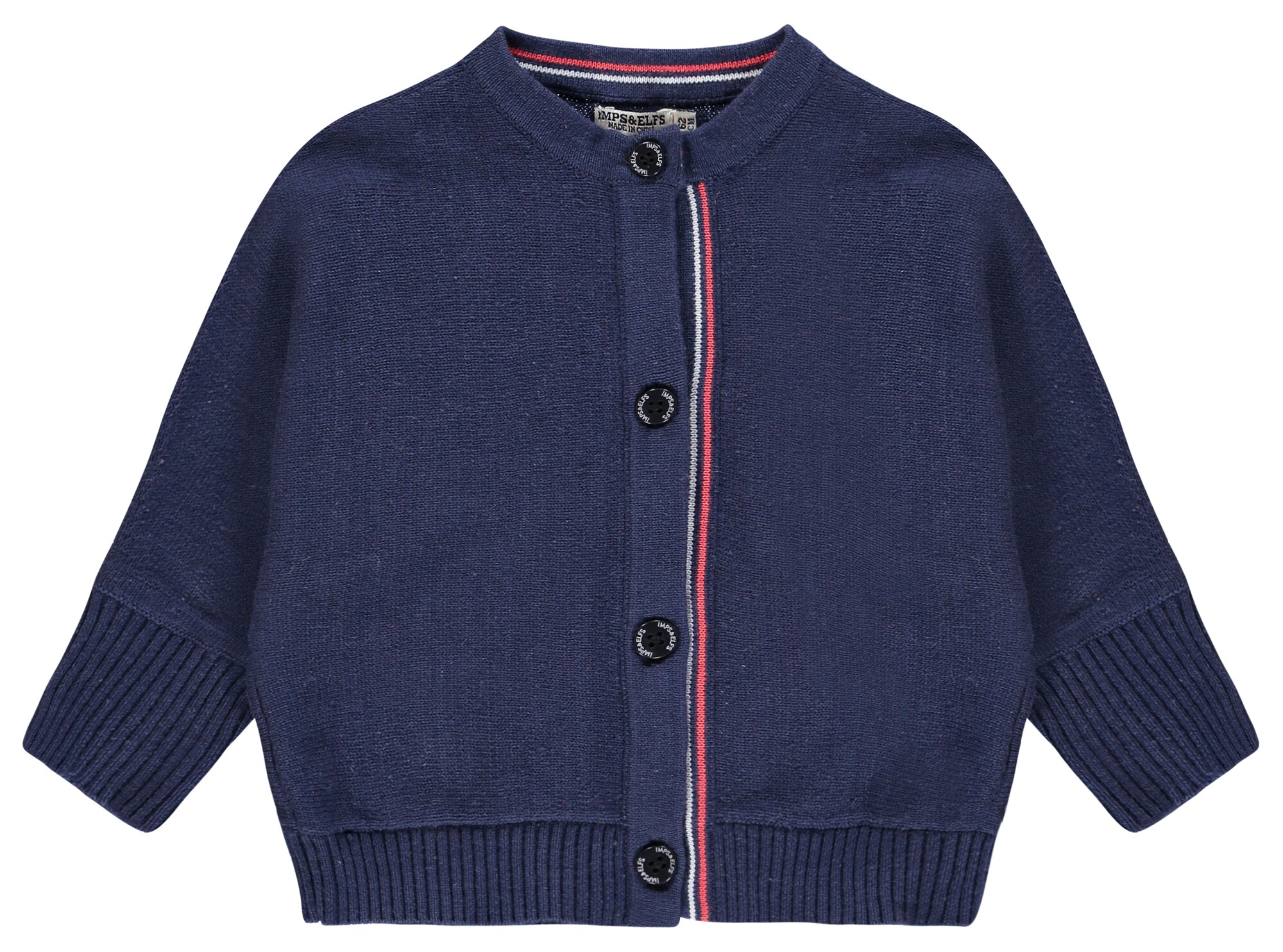 Impselfs Meisjes Gebreid Vest Brookville Donkerblauw Rood Wit impselfs kopen in de aanbieding