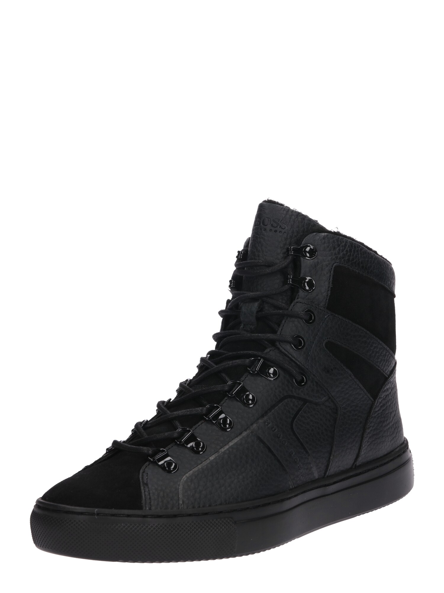 Boss Heren Sneakers Hoog Enlight Zwart boss kopen in de aanbieding