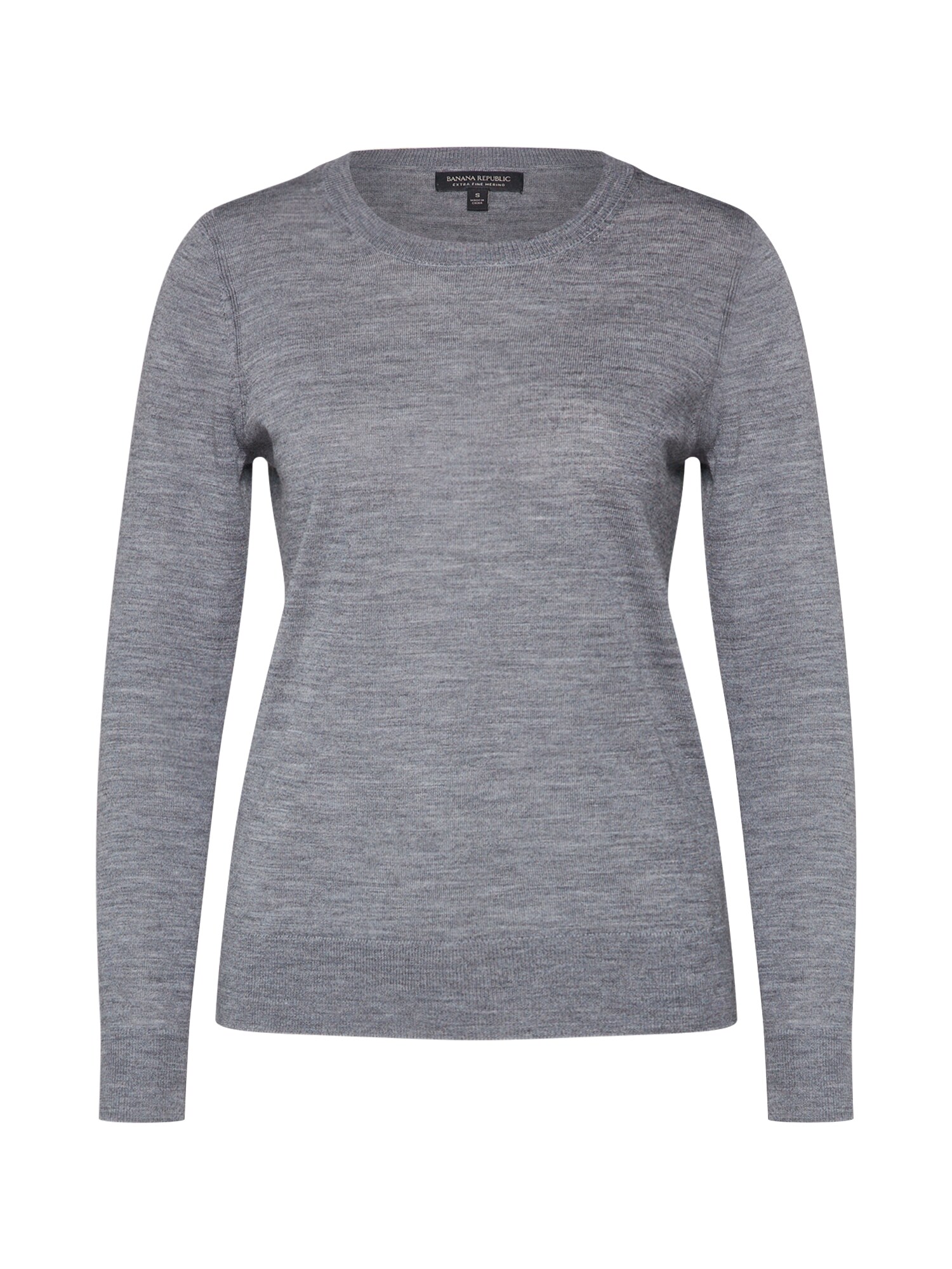 Banana Republic Dames Trui Merino Crew Grijs banana republic kopen in de aanbieding