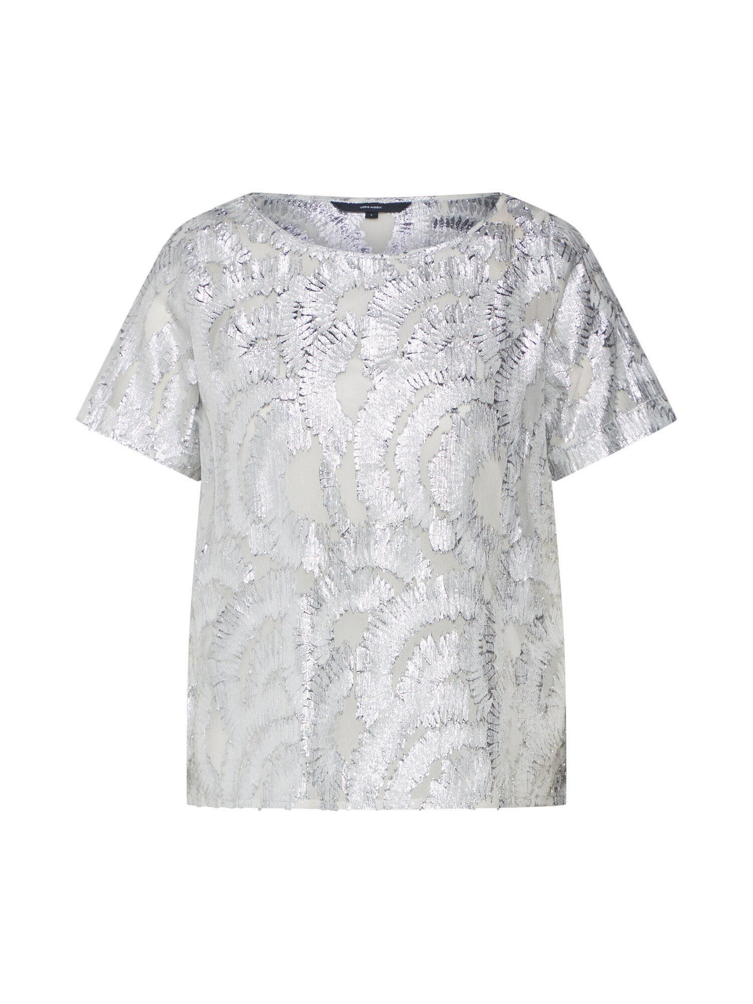 Vero Moda Dames Blouse Viola Zilver Wit vero moda kopen in de aanbieding