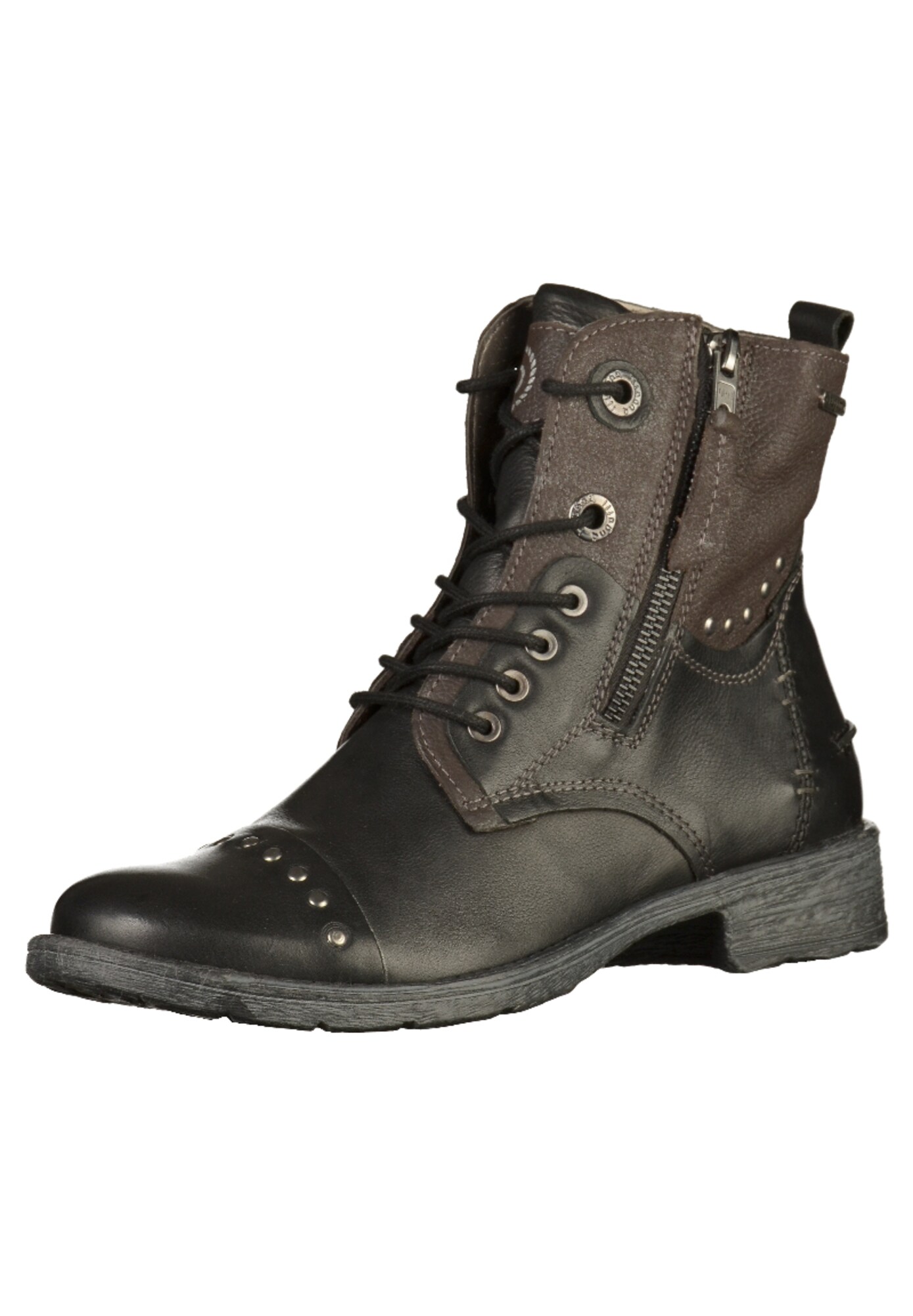 Bugatti Dames Veterlaarsjes Bruin Zwart bugatti kopen in de aanbieding