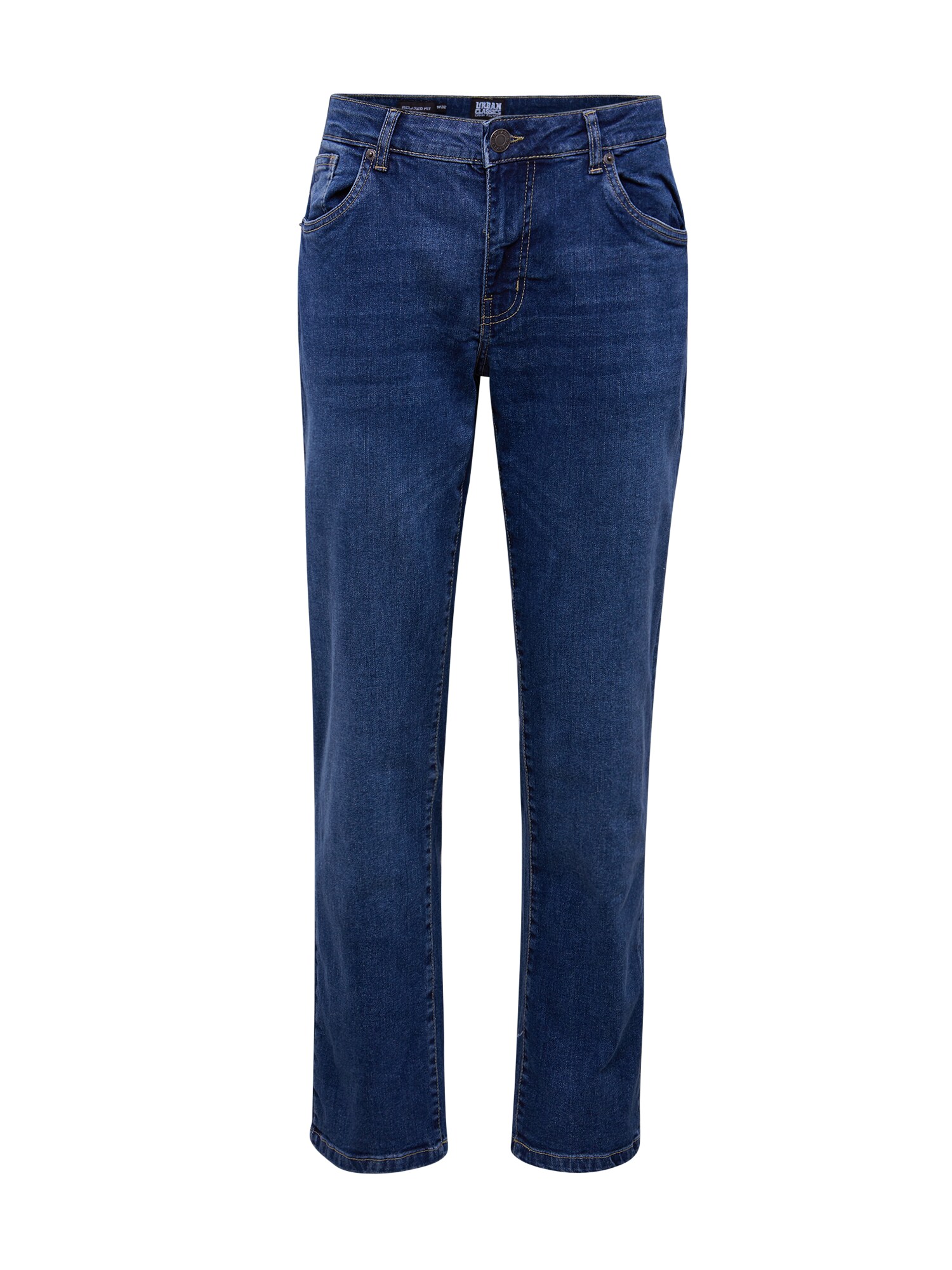Urban Classics Džinsai 'Relaxed Fit Jeans'  tamsiai (džinso) mėlyna
