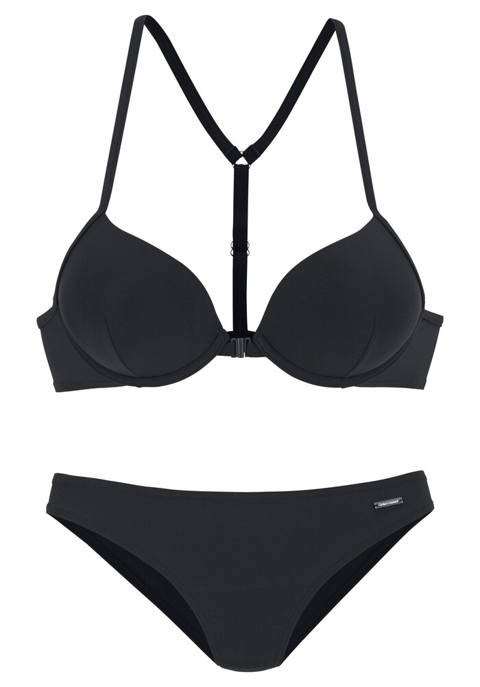 Bruno Banani Push-Up-Bikini Damen Größe XXS/XS schwarz