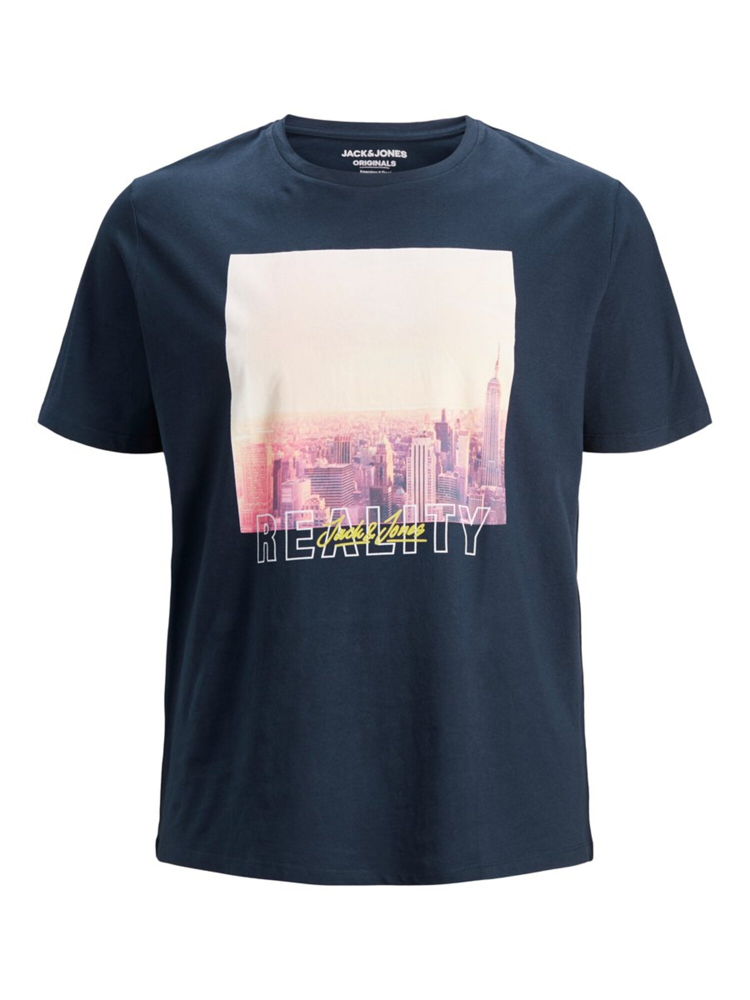 Jack And Jones Heren Shirt Nachtblauw Gemengde Kleuren jack and jones kopen in de aanbieding