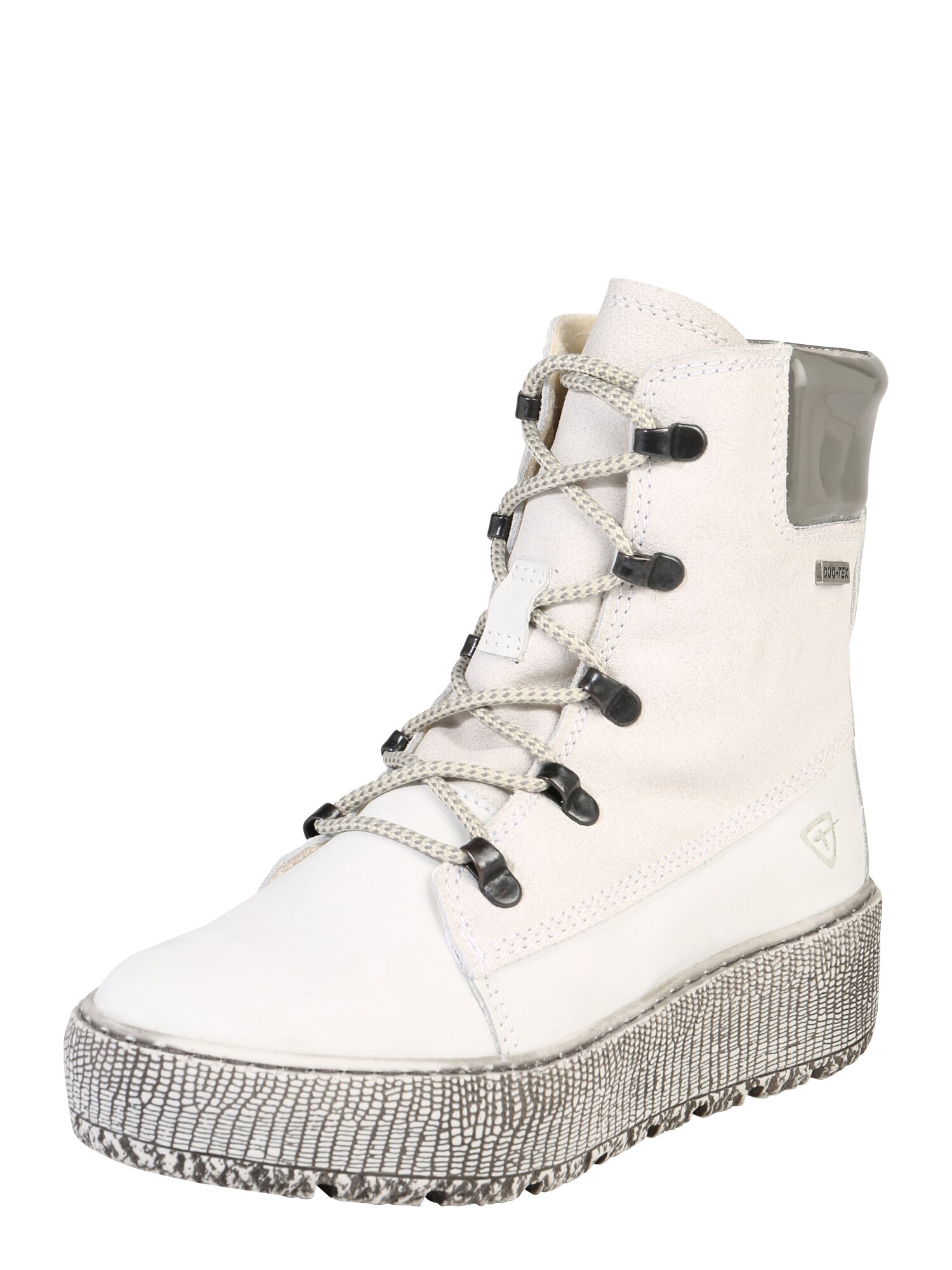 Tamaris Dames Snowboots Rookgrijs Wit tamaris kopen in de aanbieding