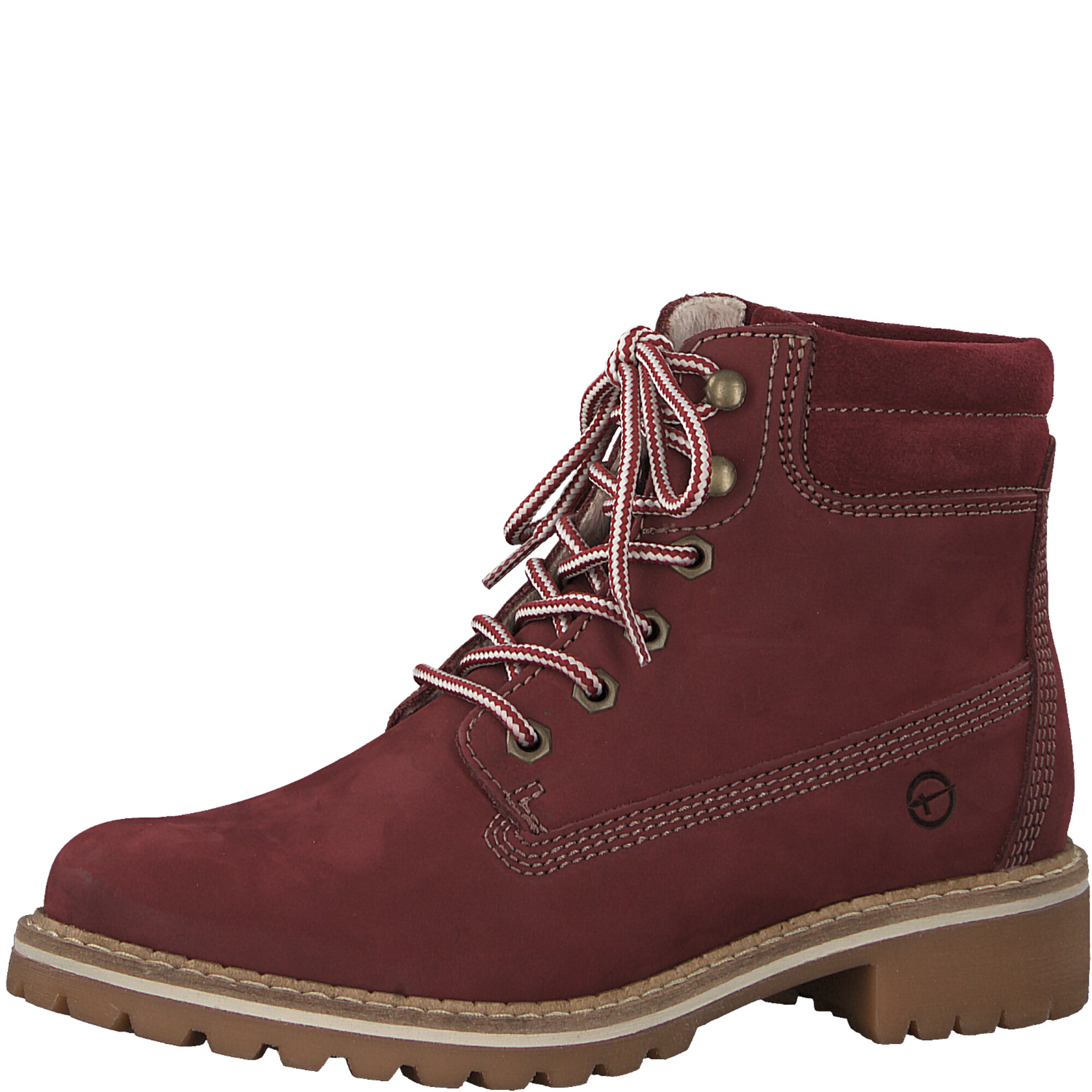 Tamaris Dames Veterlaarzen Wijnrood tamaris kopen in de aanbieding