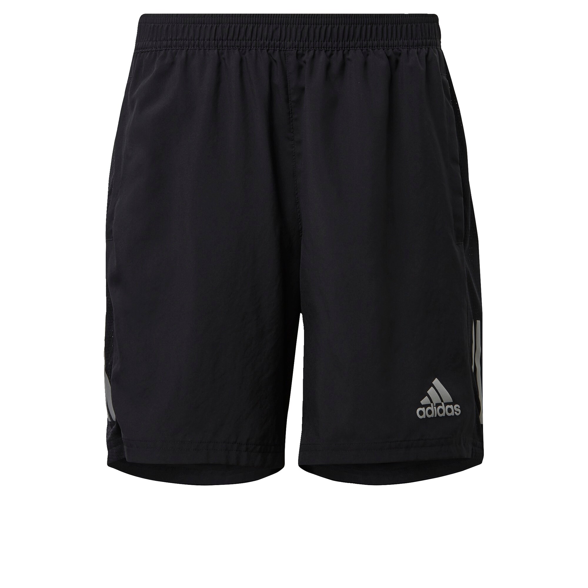 ADIDAS PERFORMANCE Sportinės kelnės 'Own the Run'  juoda / sidabro pilka