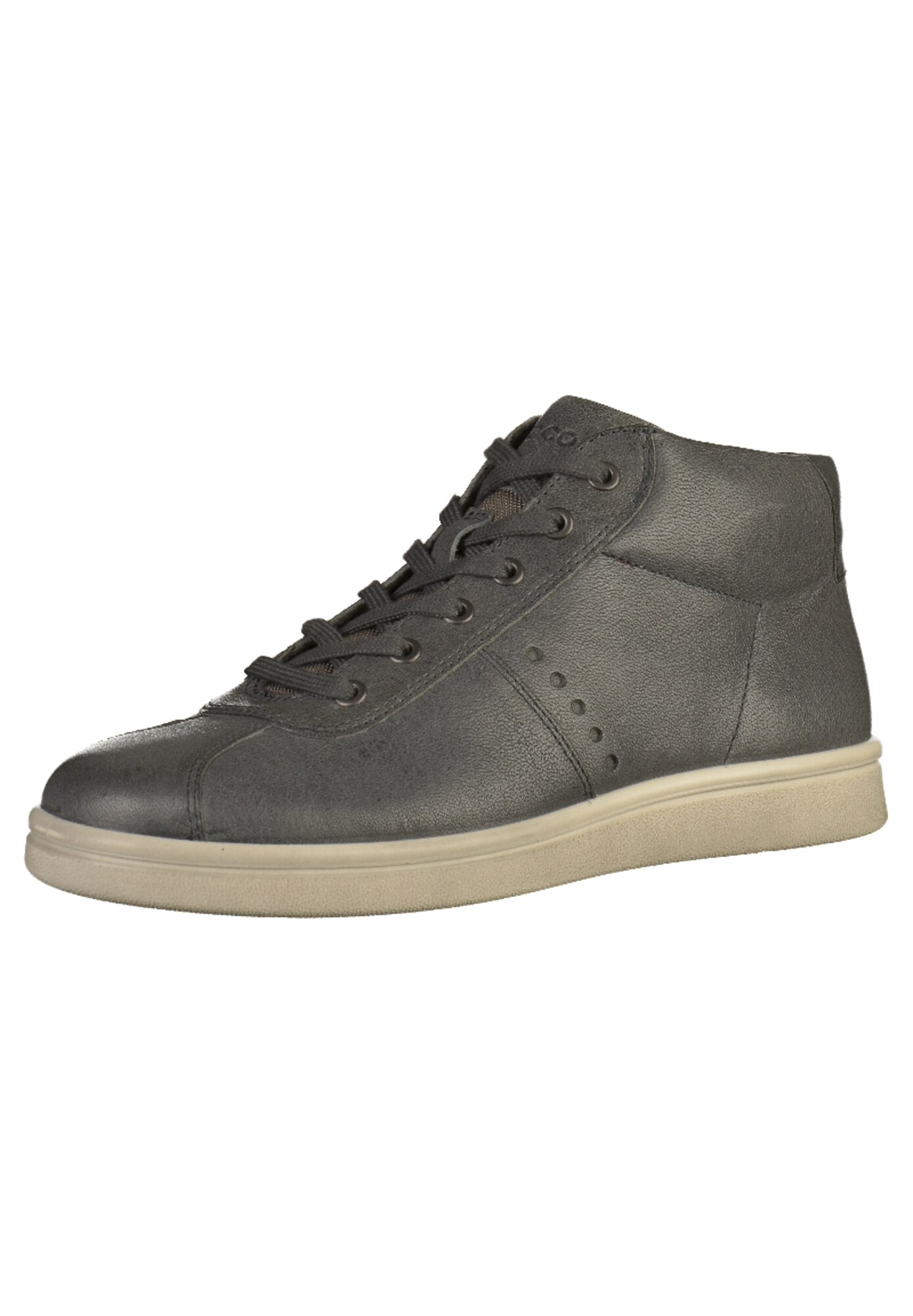 Ecco Heren Sneakers Hoog Grijs ecco kopen in de aanbieding