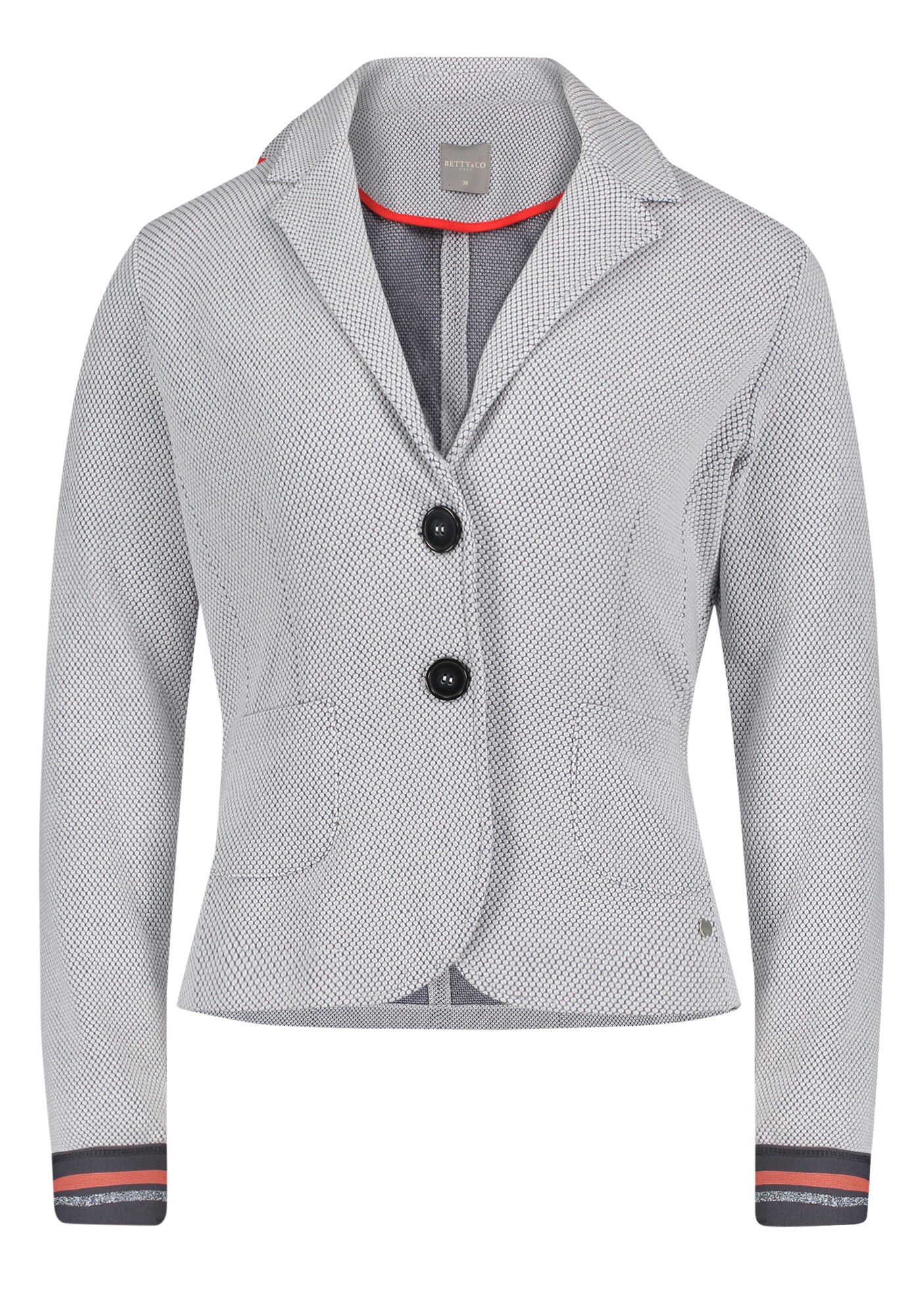 Betty Co Dames Blazers Donkerblauw Grijs Koraal betty co kopen in de aanbieding