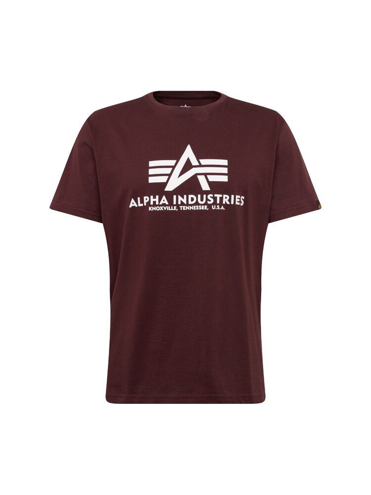 ALPHA INDUSTRIES T-Shirt Herren Größe XXXL weinrot / weiß